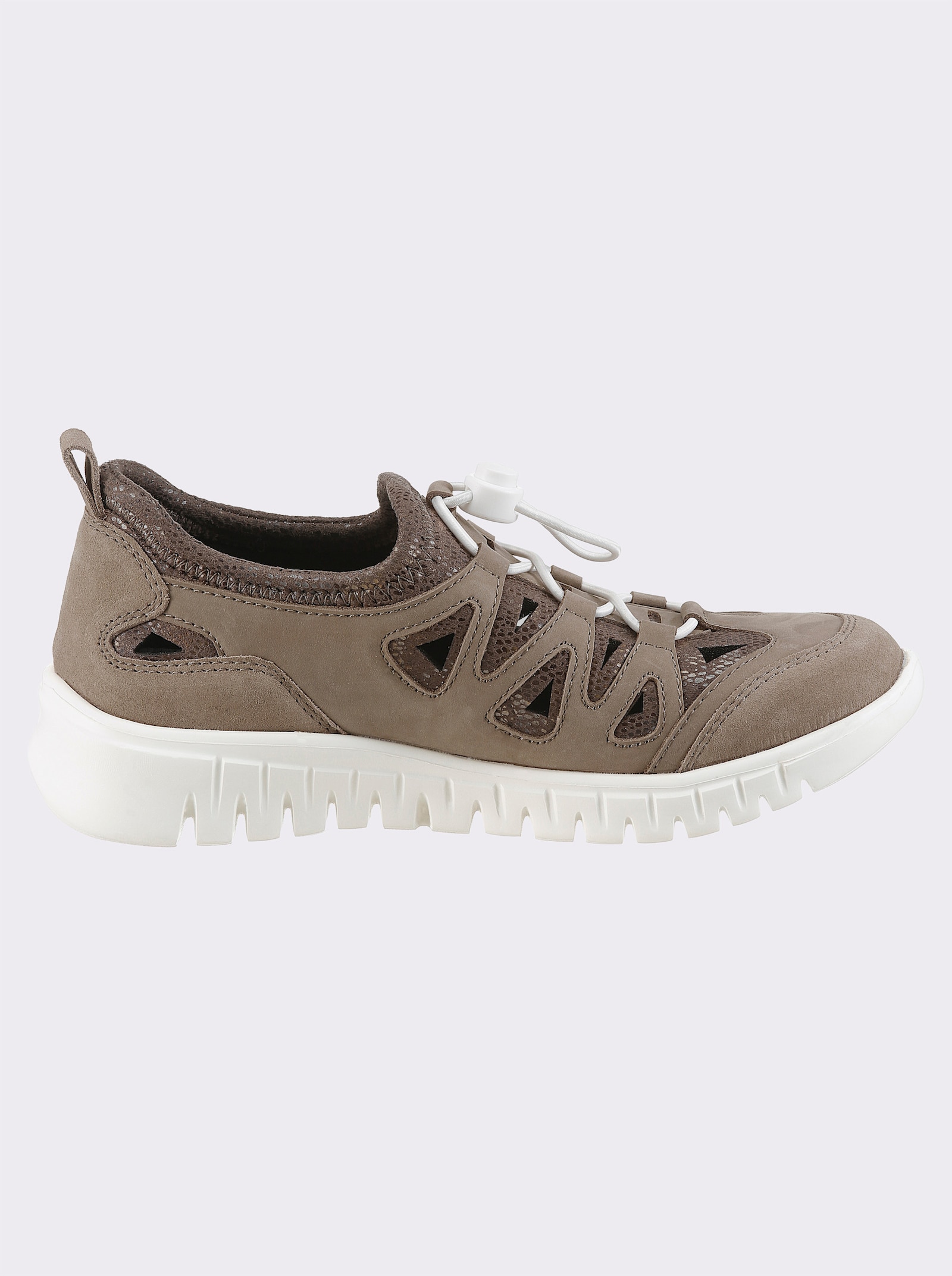 Naturläufer Slipper mit Polsterung - taupe