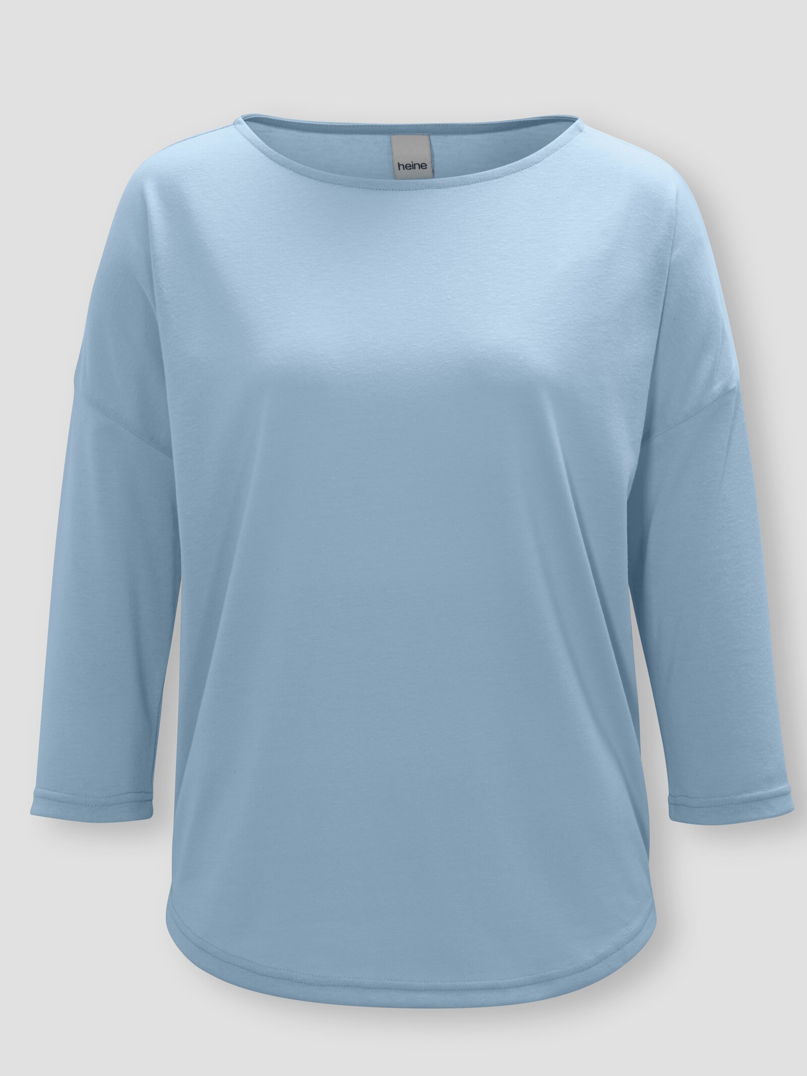 heine 3/4-Arm-Shirt mit Leinen - hellblau
