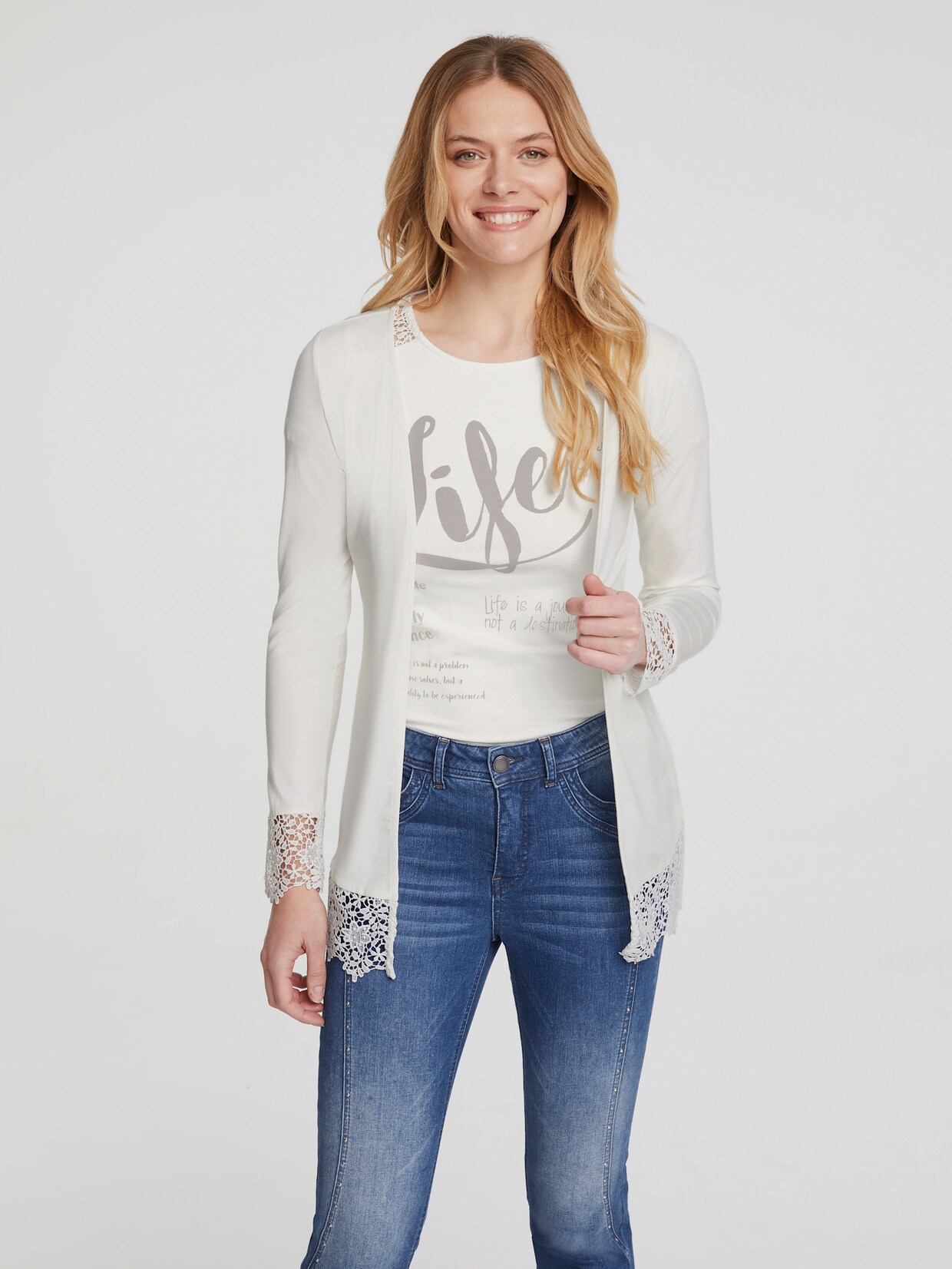 heine Shirt-Twinset - offwhite