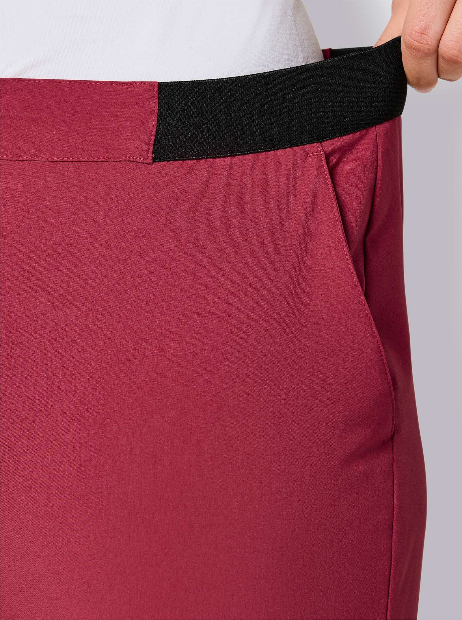 Catamaran Sports Trekkinghose mit Leistentaschen hinten - kirsche