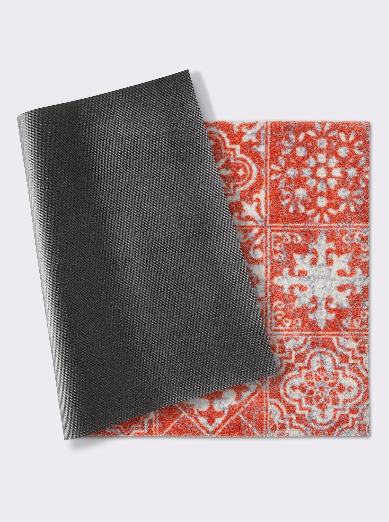 wash+dry by Kleen-Tex Paillasson - terre cuite-blanc