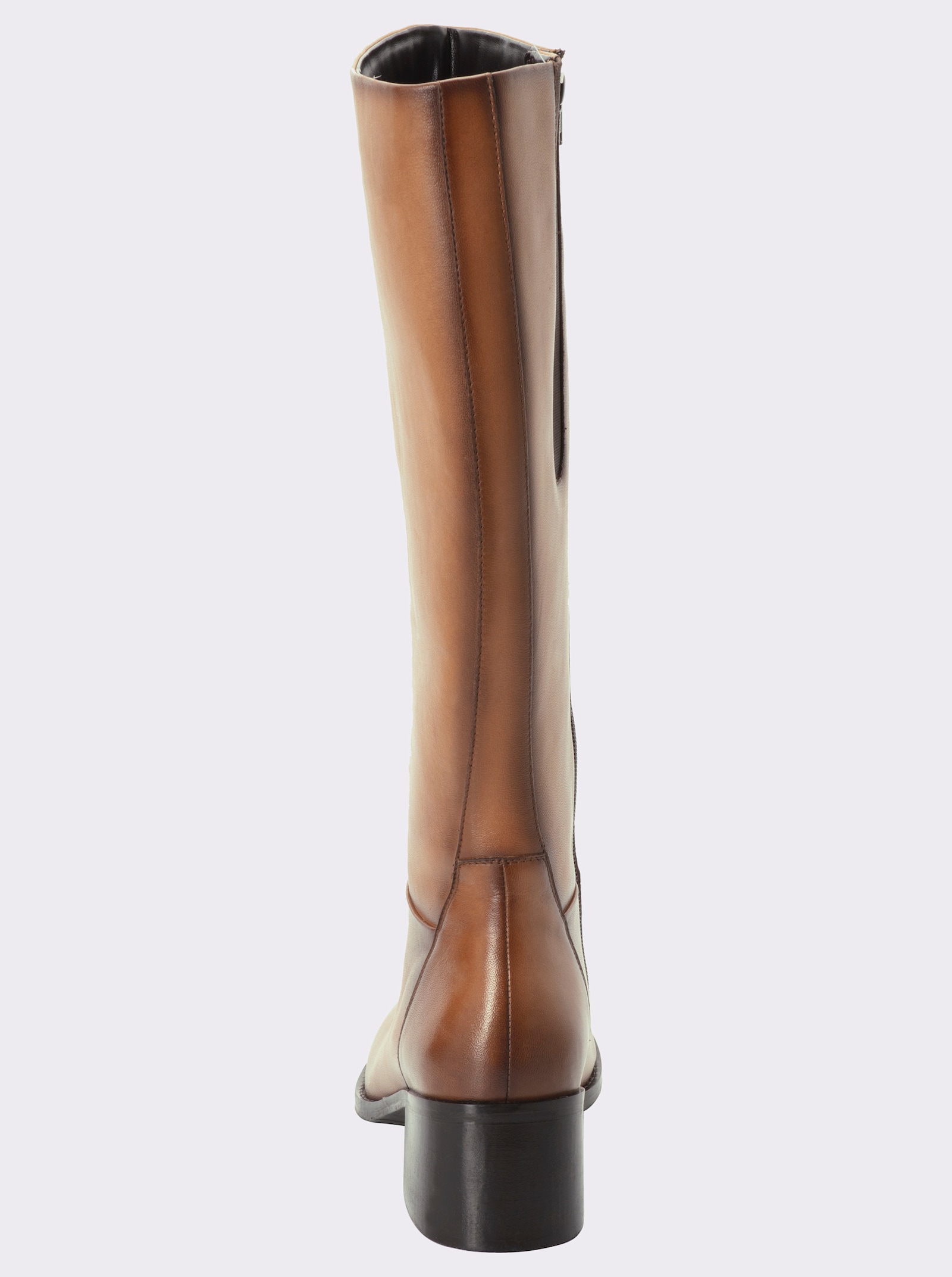 sheego Weitschaftstiefel im Used-Look - camel