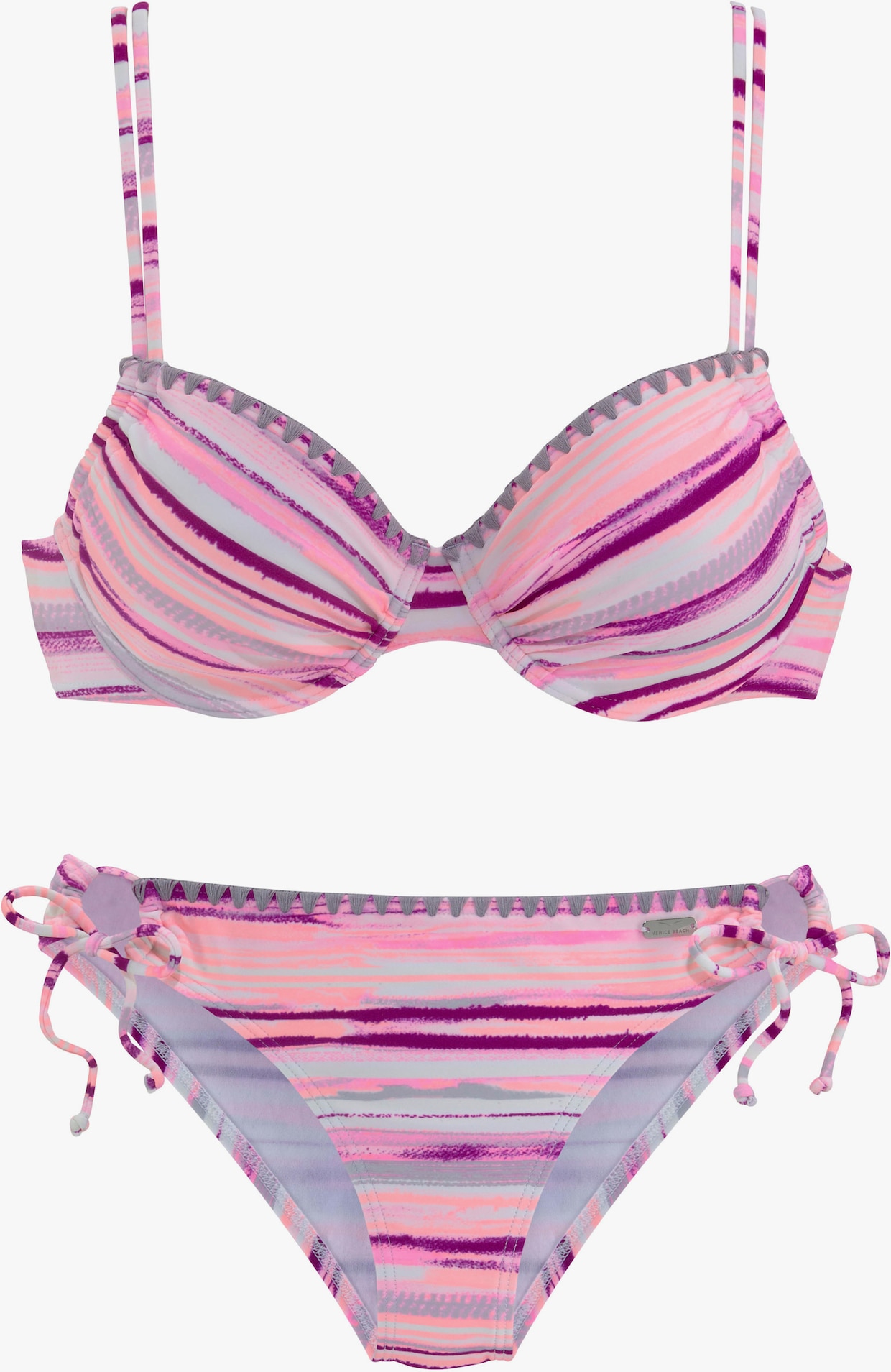 Venice Beach Beugelbikini - zalm geprint