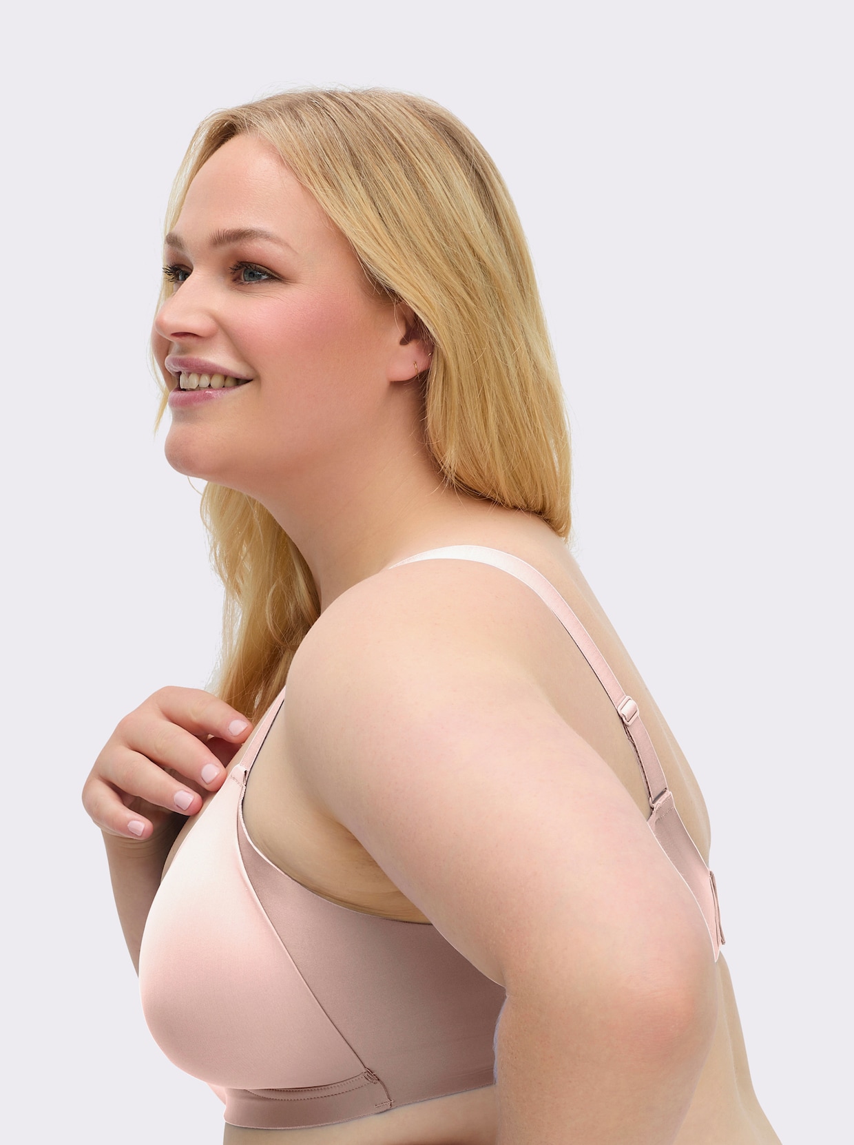 Naturana T-Shirt-BH ohne Bügel - hellrosé