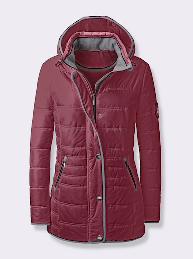 Steppjacke - bordeaux