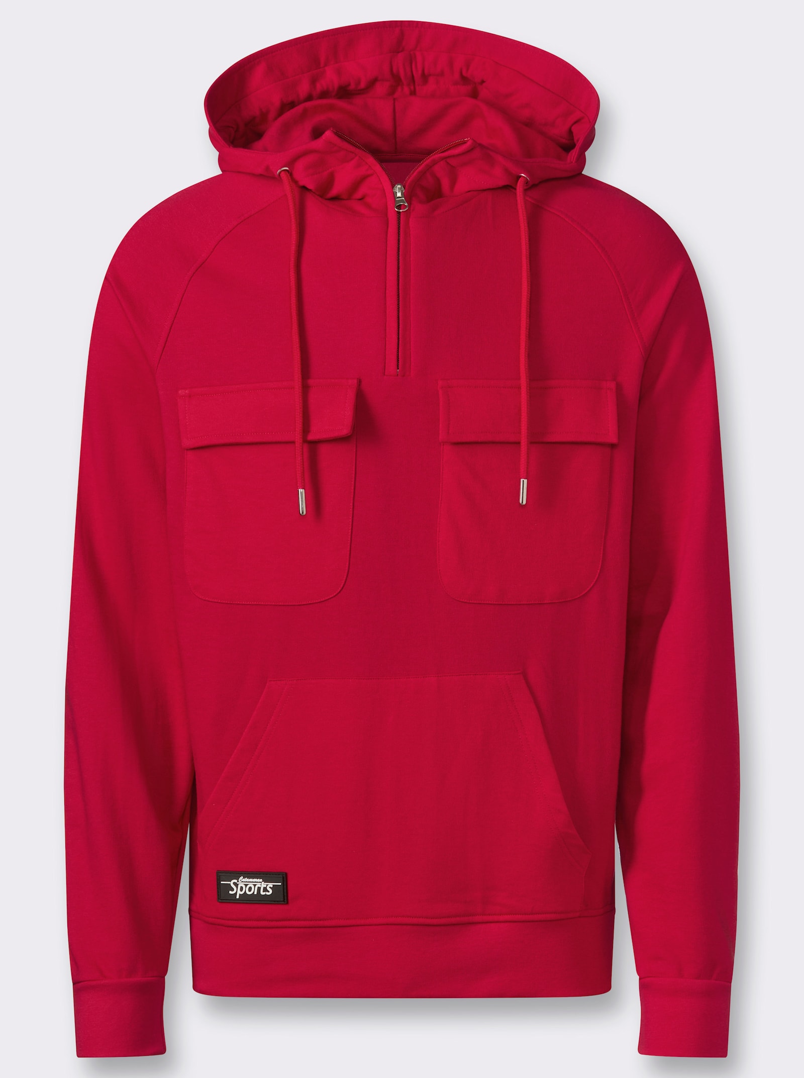 Catamaran Sports Sweatshirt mit Känguru-Tasche - rot