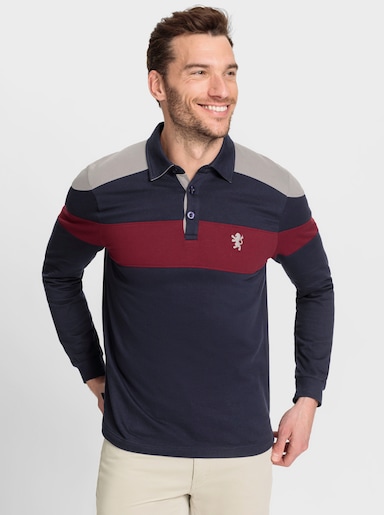 Catamaran Sweatshirt innen angeraut - marine-gestreift