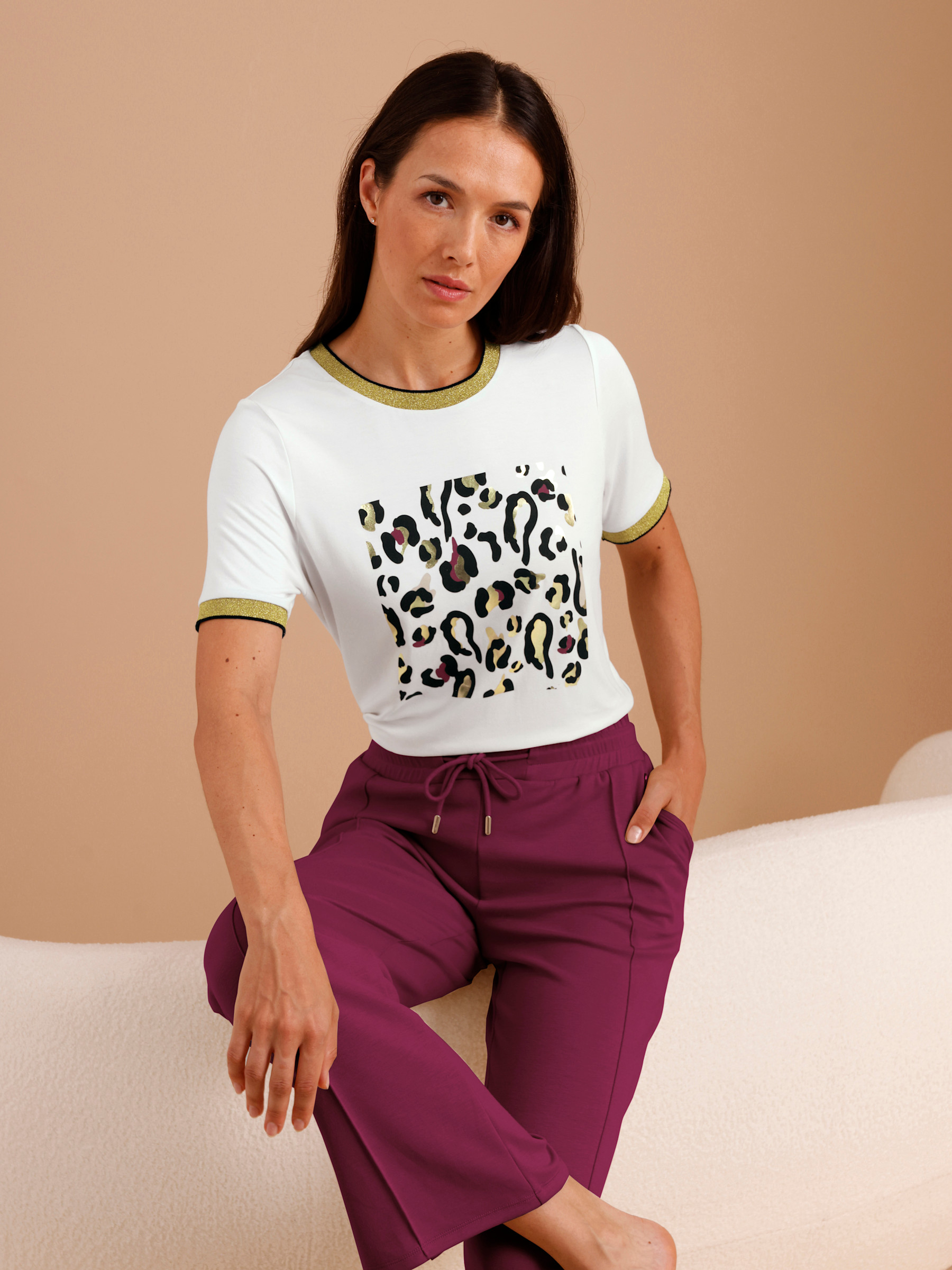 CREATION L PREMIUM Modal-Mix-Hose - bordeaux