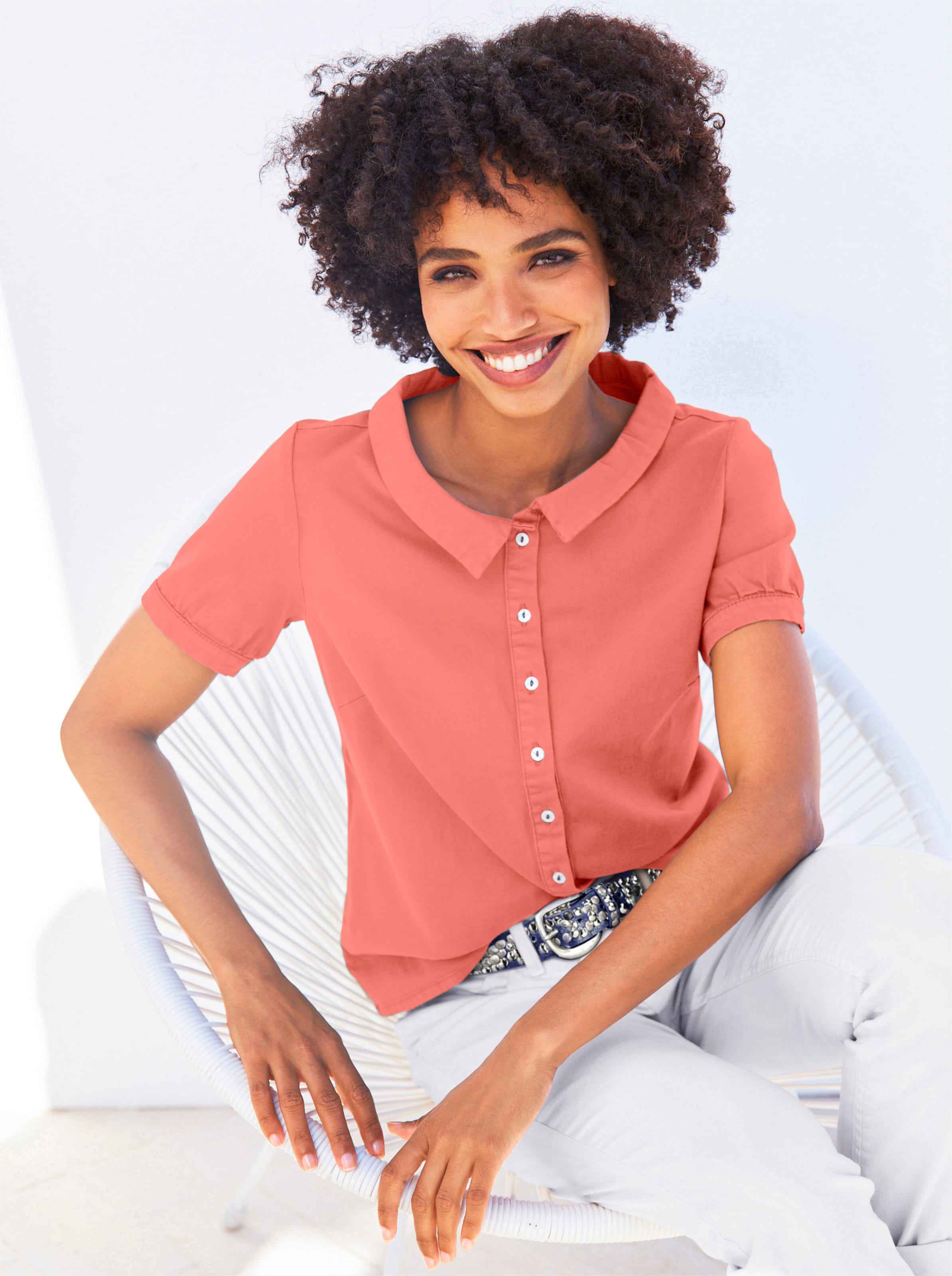 Jeansbluse