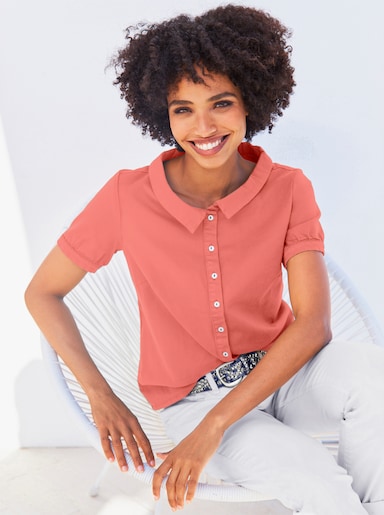 heine Jeansbluse - koralle