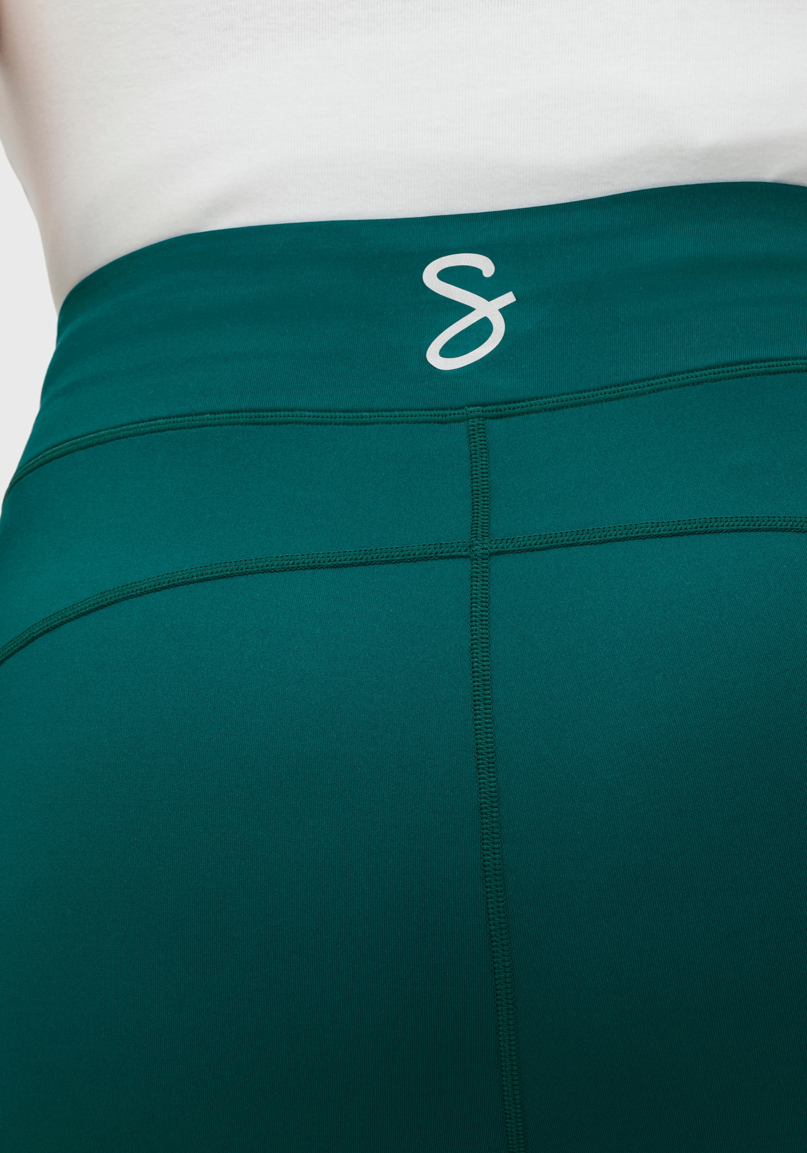 sheego Functionele tight in caprilengte - petrol