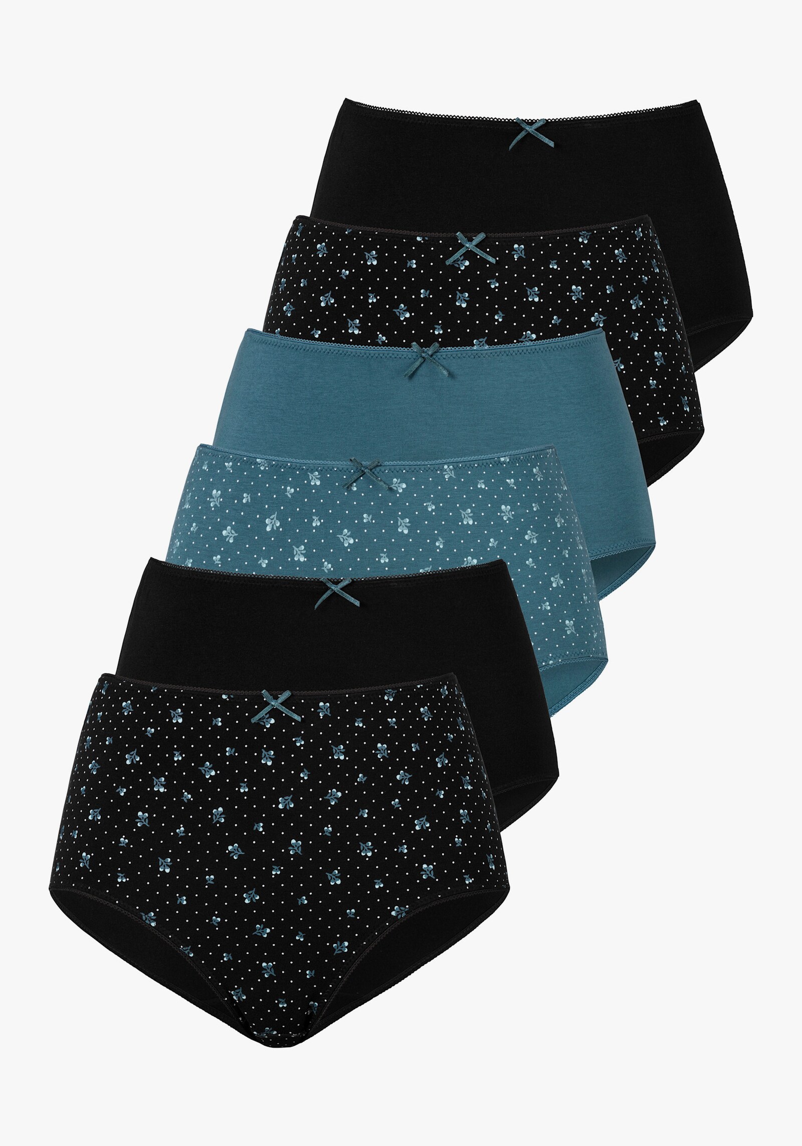 petite fleur Taillenslip - schwarz, petrol