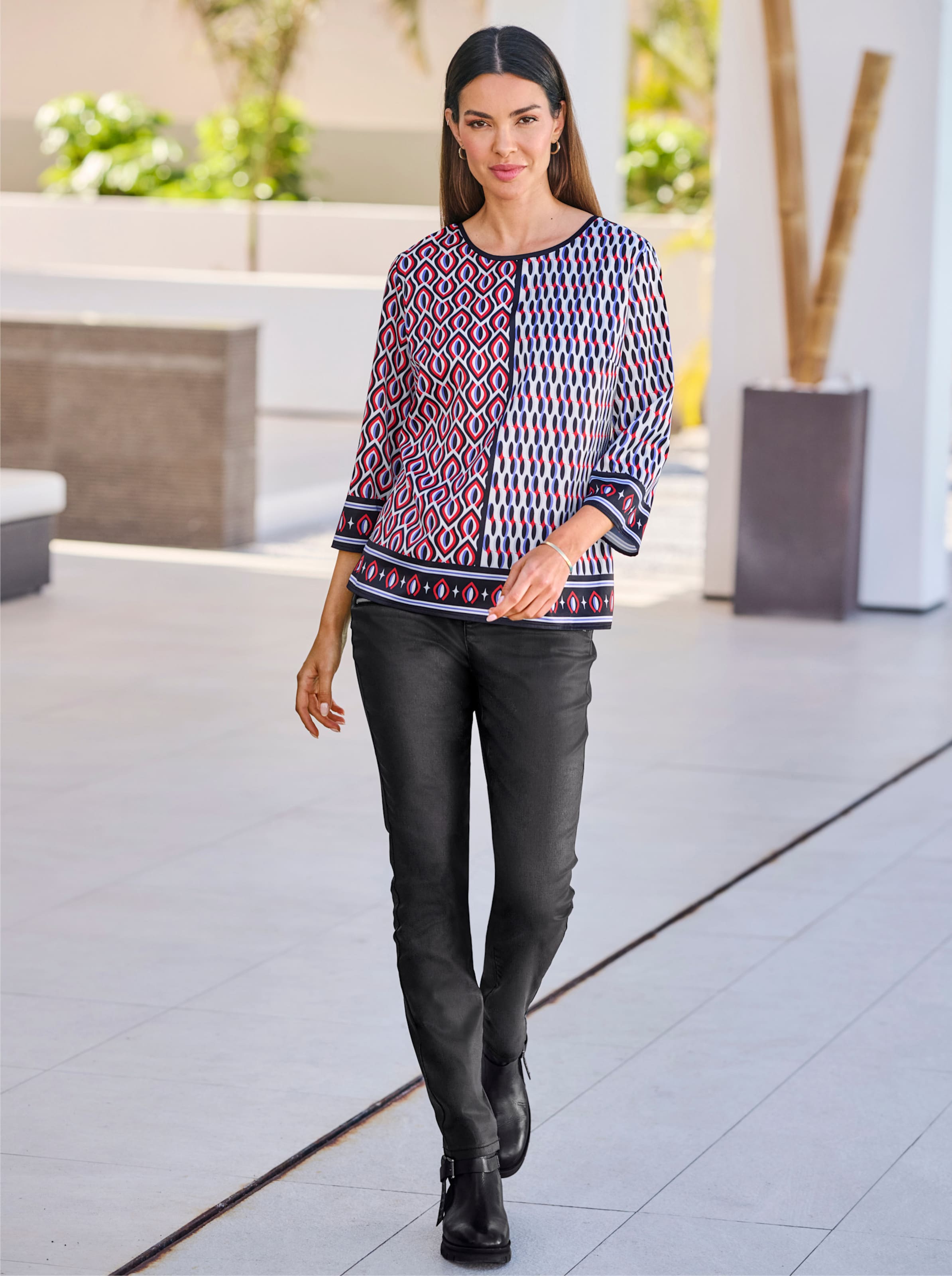 Druckbluse