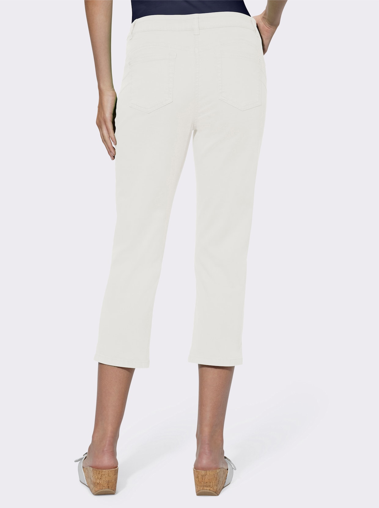 heine Pantalon 3/4 - blanc