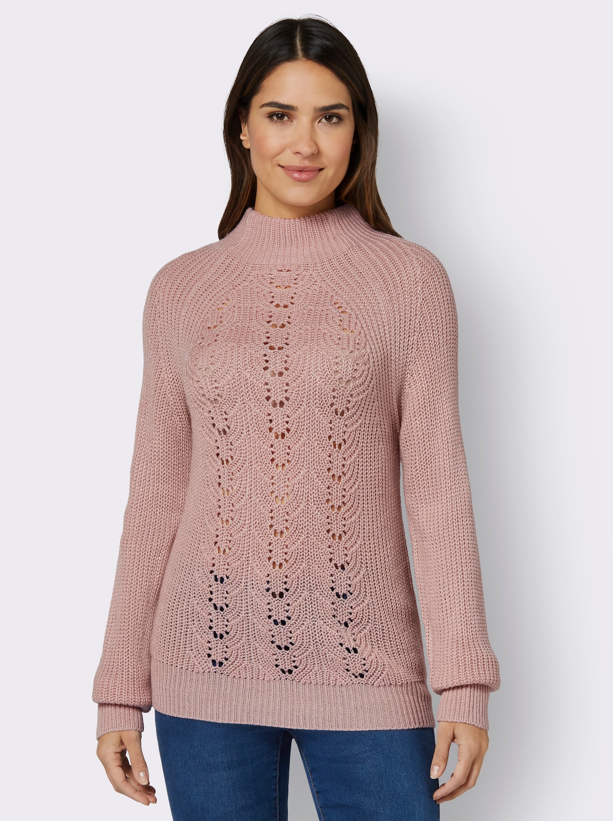 Pullover met lange mouwen - poudre