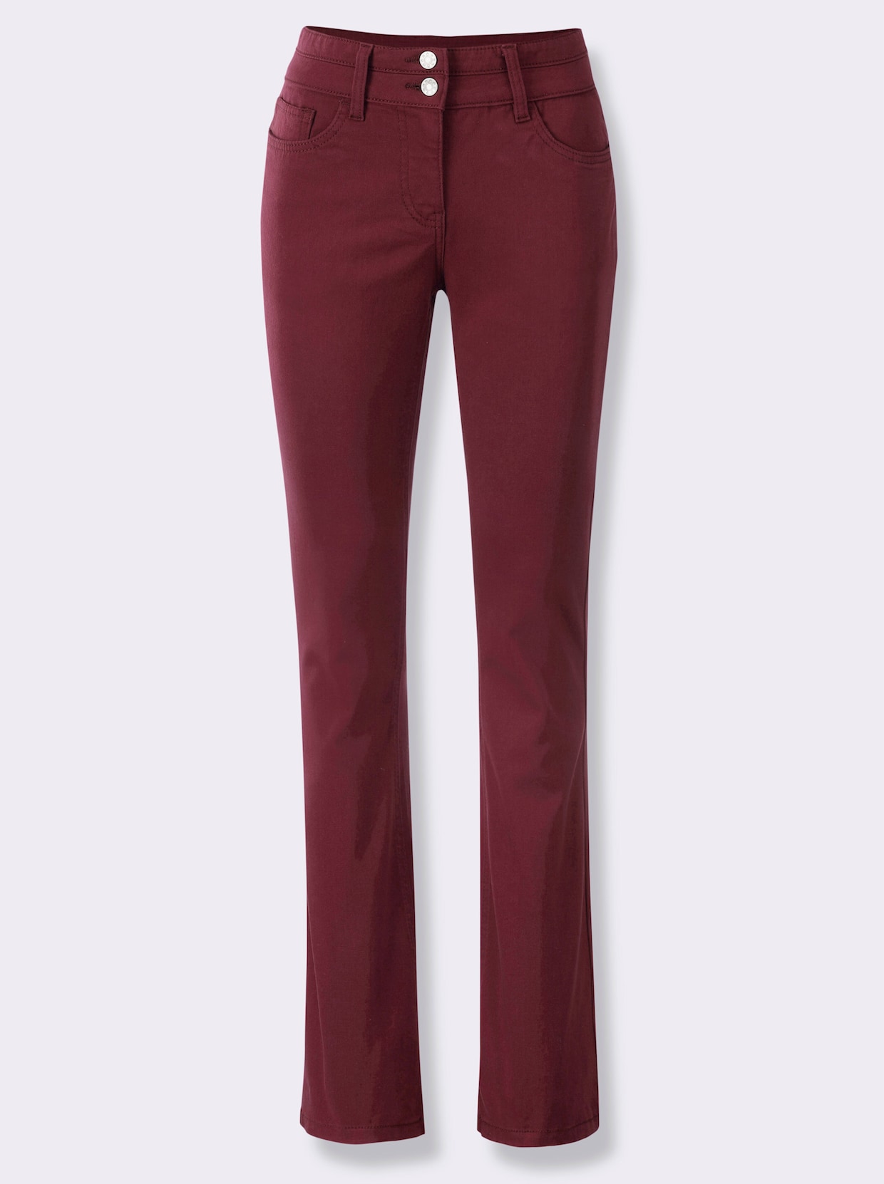 Bootcut-Jeans - burgund