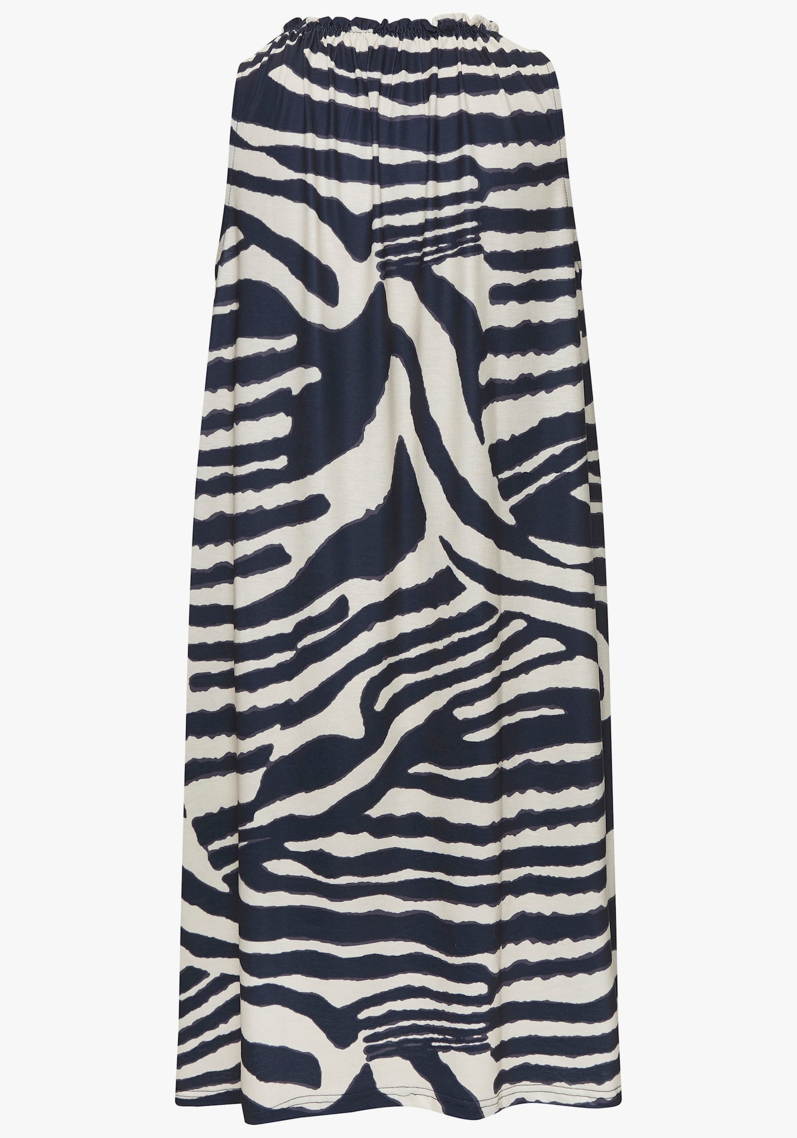 LASCANA Sommerkleid - creme-graublau bedruckt