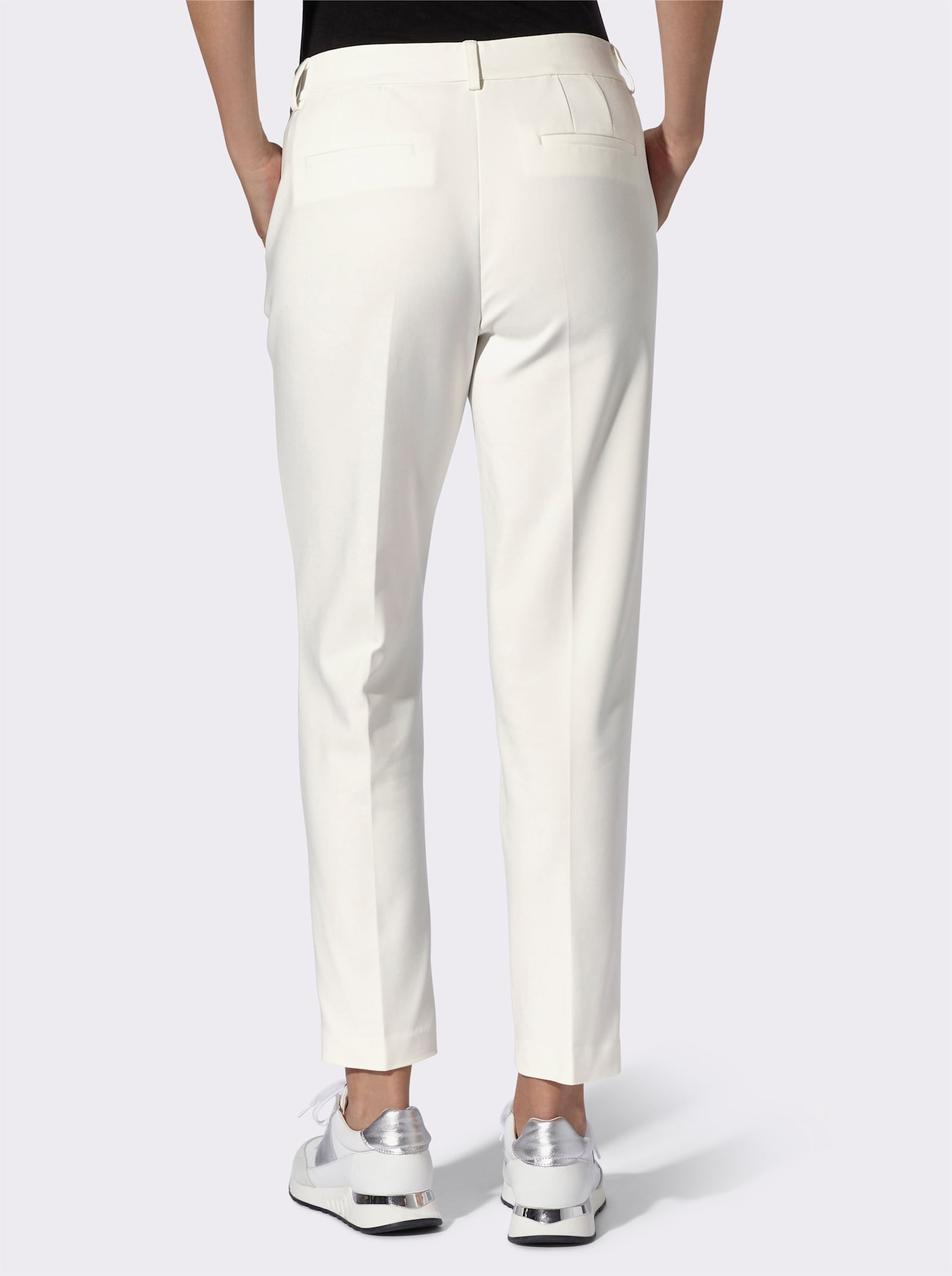 heine Bügelfaltenhose mit unsichtbarem Dehnbund - ecru