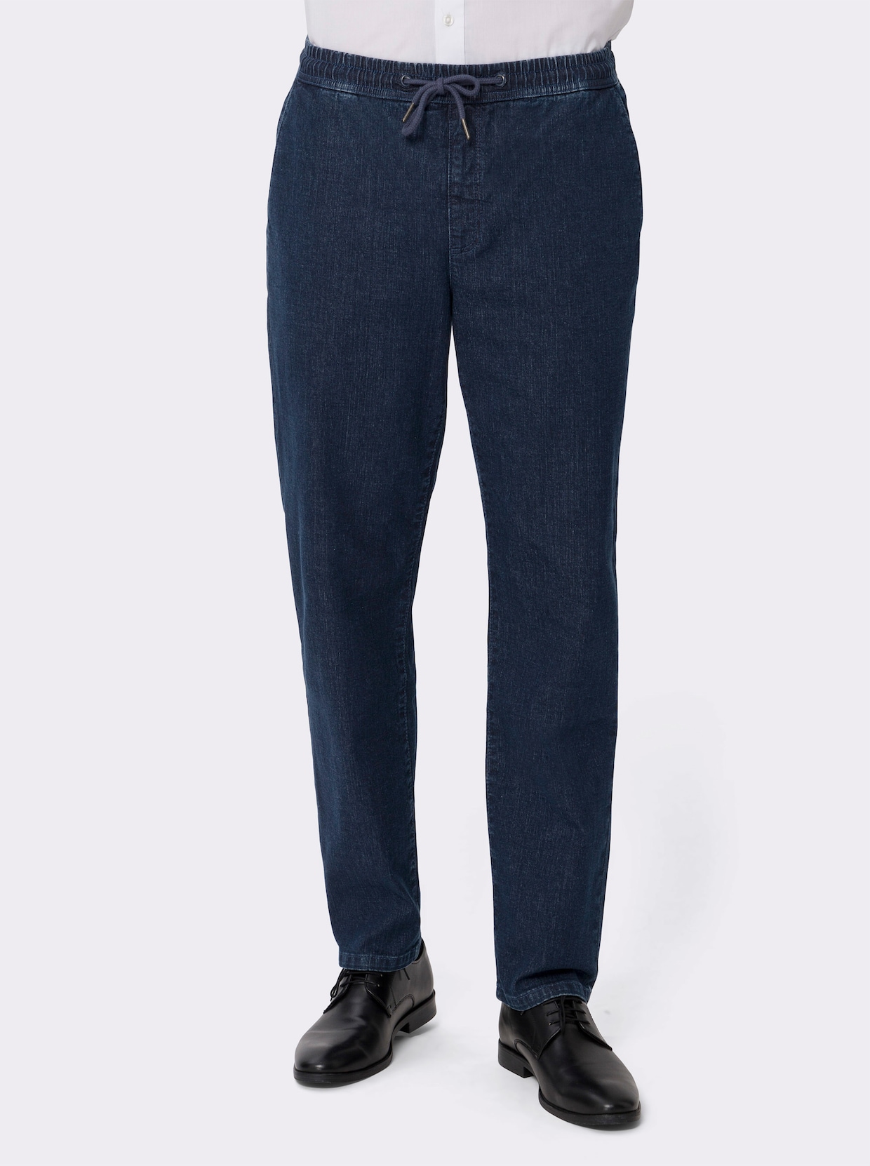 Jeans med resår - dark blue