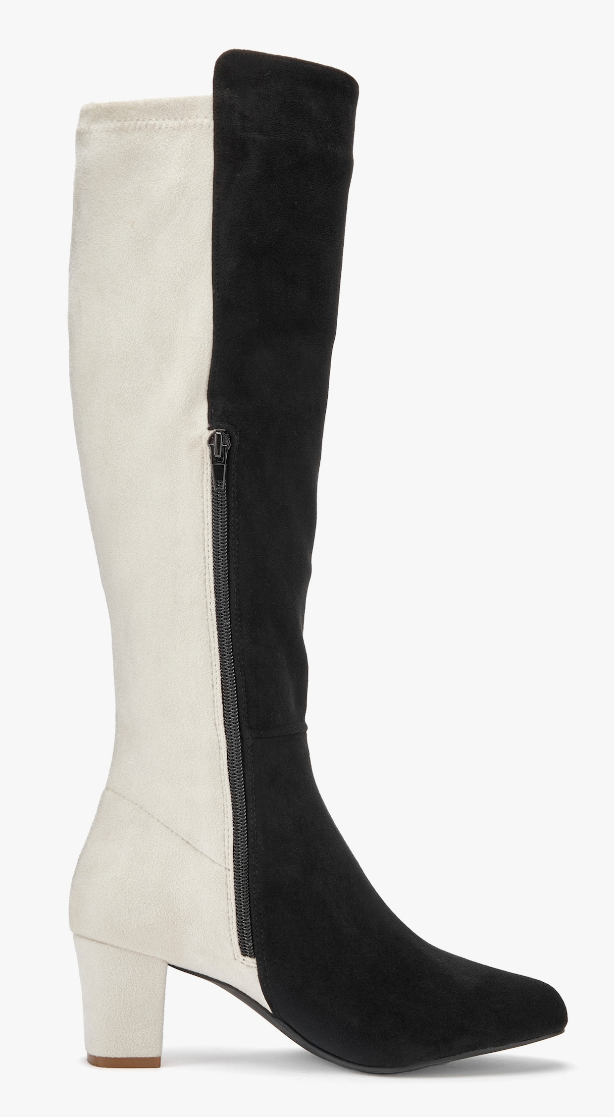 LASCANA Stiefel - schwarz/weiß