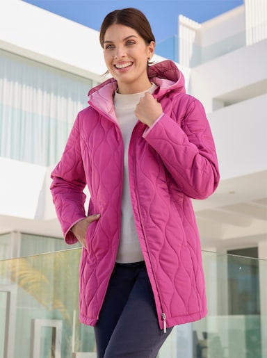 Steppjacke mit kontrastfarbenem Futter - erika