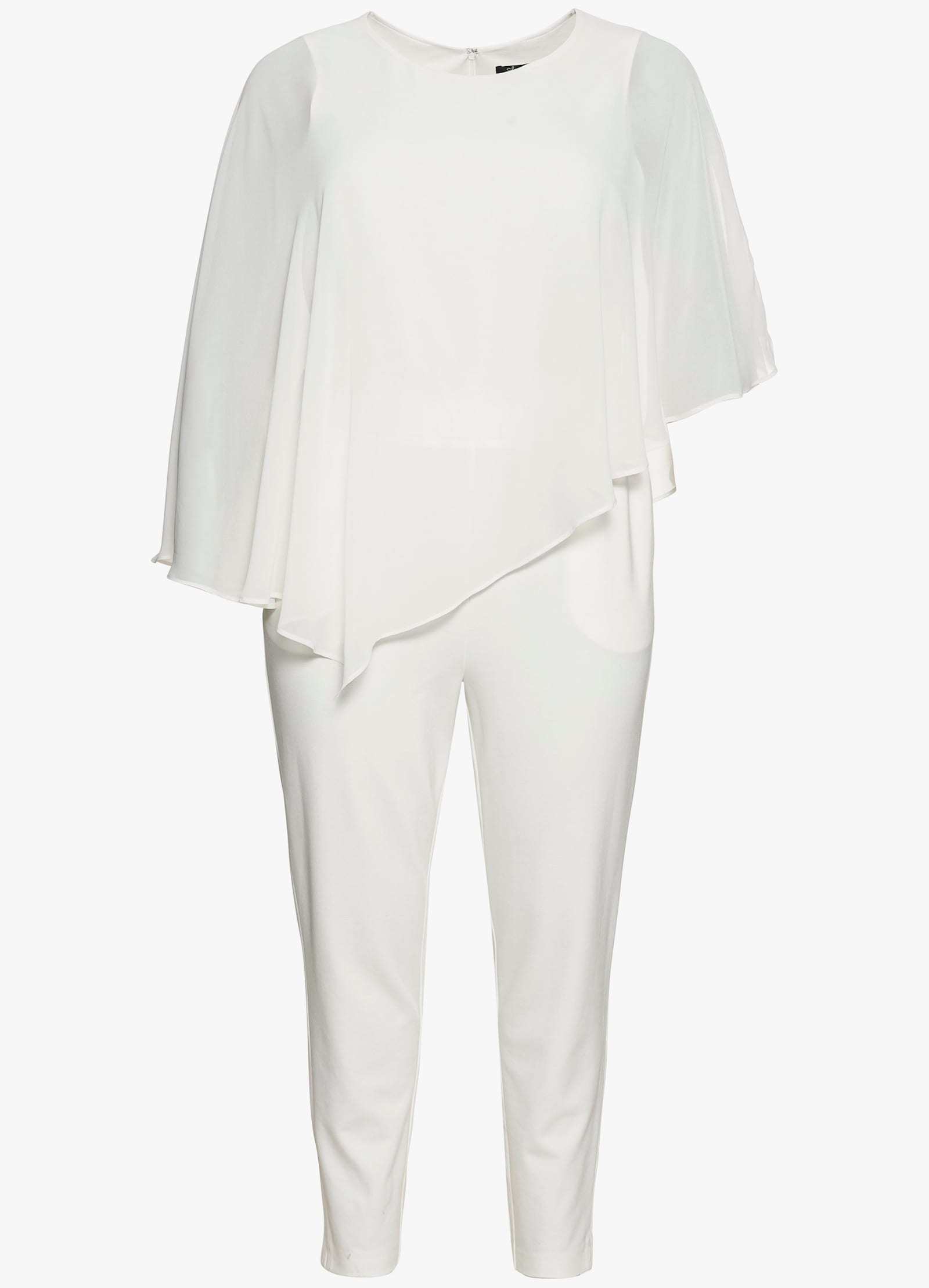 sheego Jumpsuit im Lagenlook - offwhite