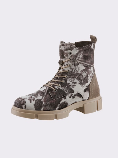 heine Bottines à lacets - taupe-multicolore