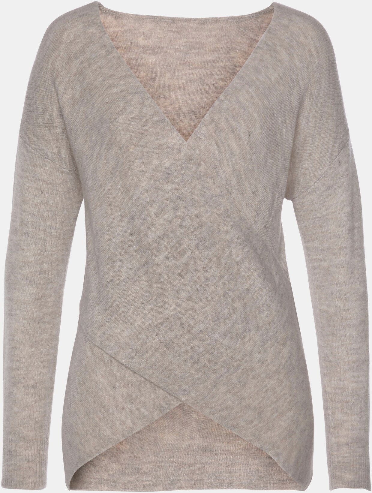 LASCANA Strickpullover - beige-meliert