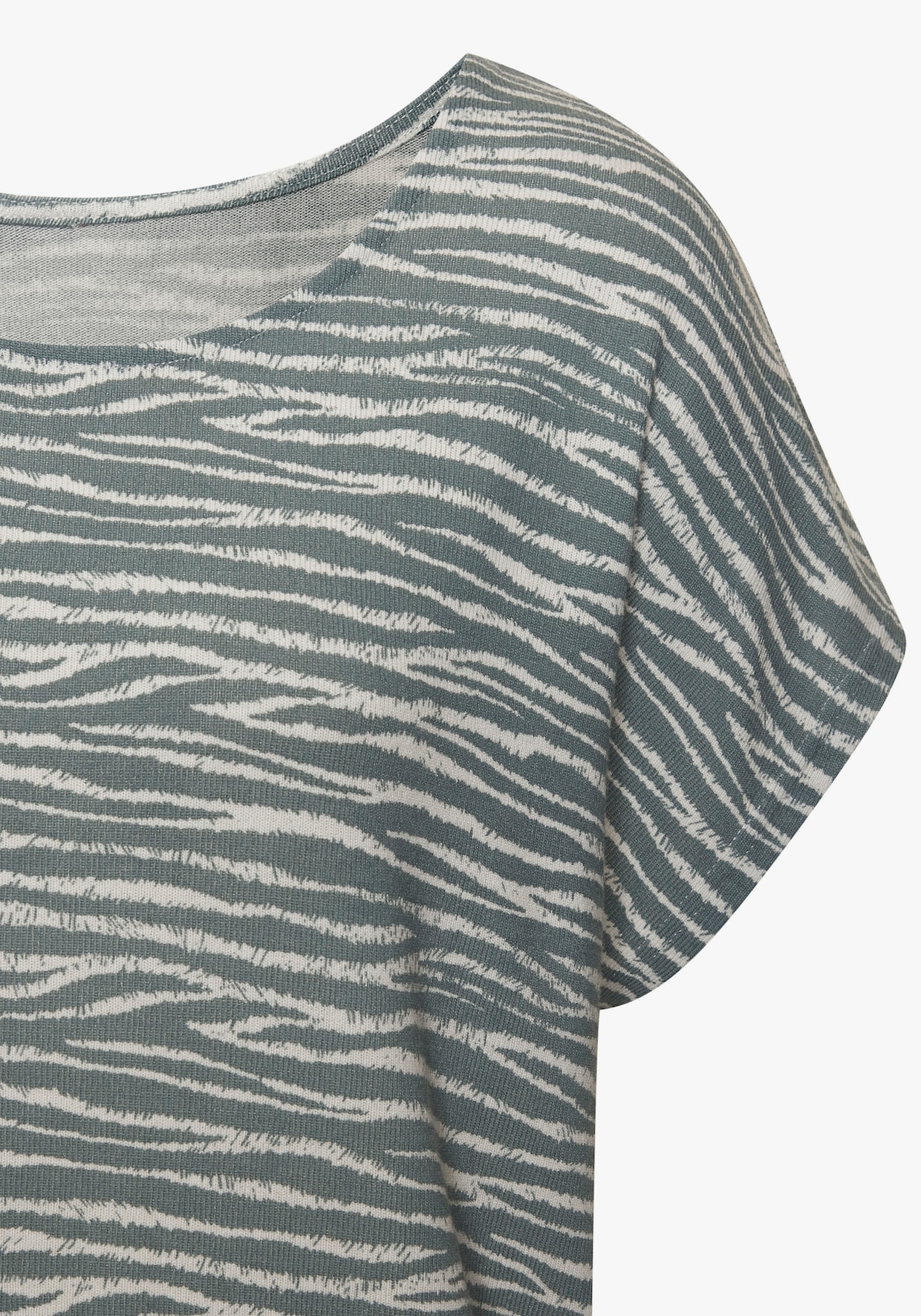 LASCANA Shirt met korte mouwen - grijsblauw