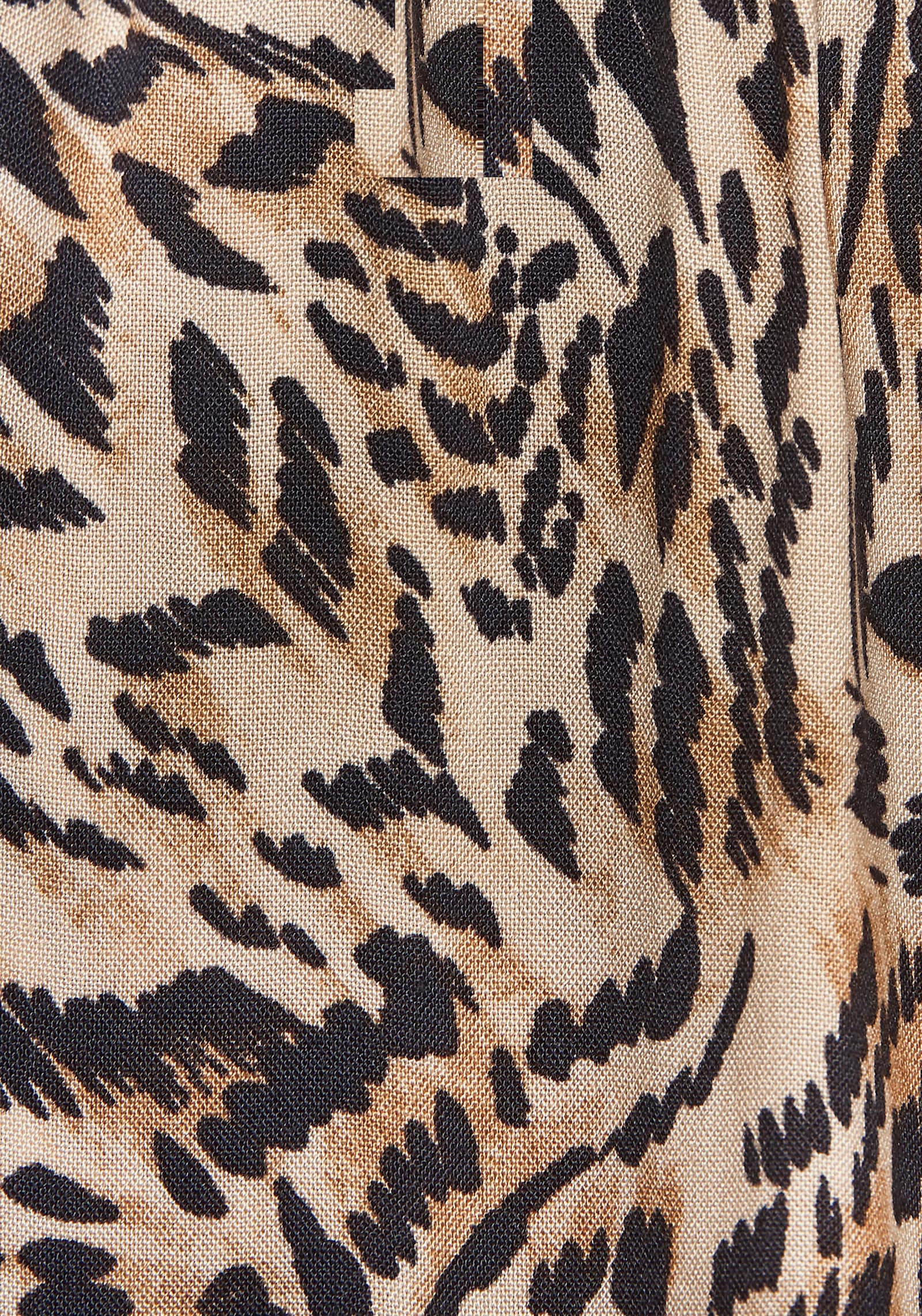 Buffalo Palazzohose - beige-jeansblau bedruckt