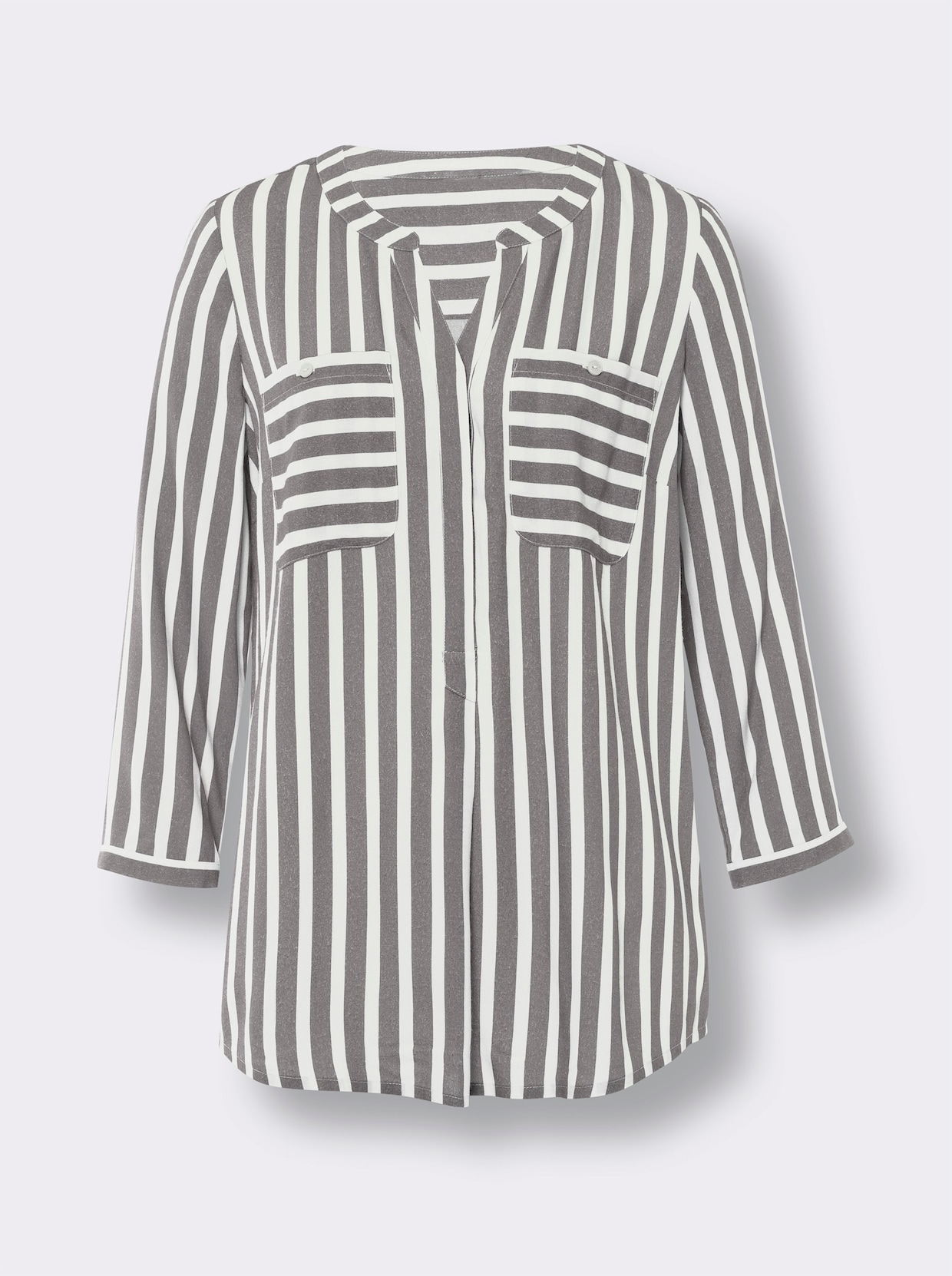 heine Gestreepte blouse - grijs/ecru gestreept