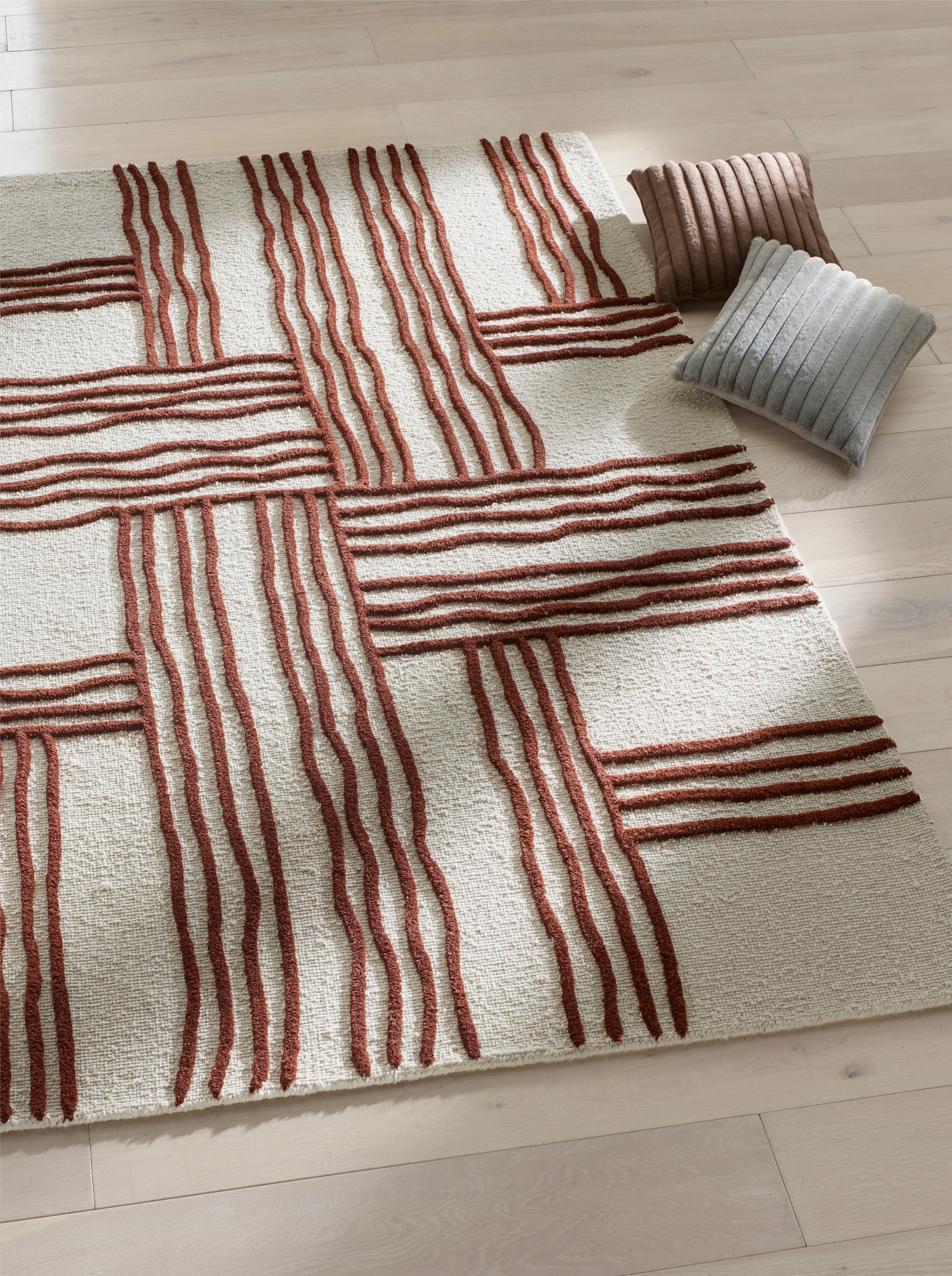 heine home Teppich - ecru-braun