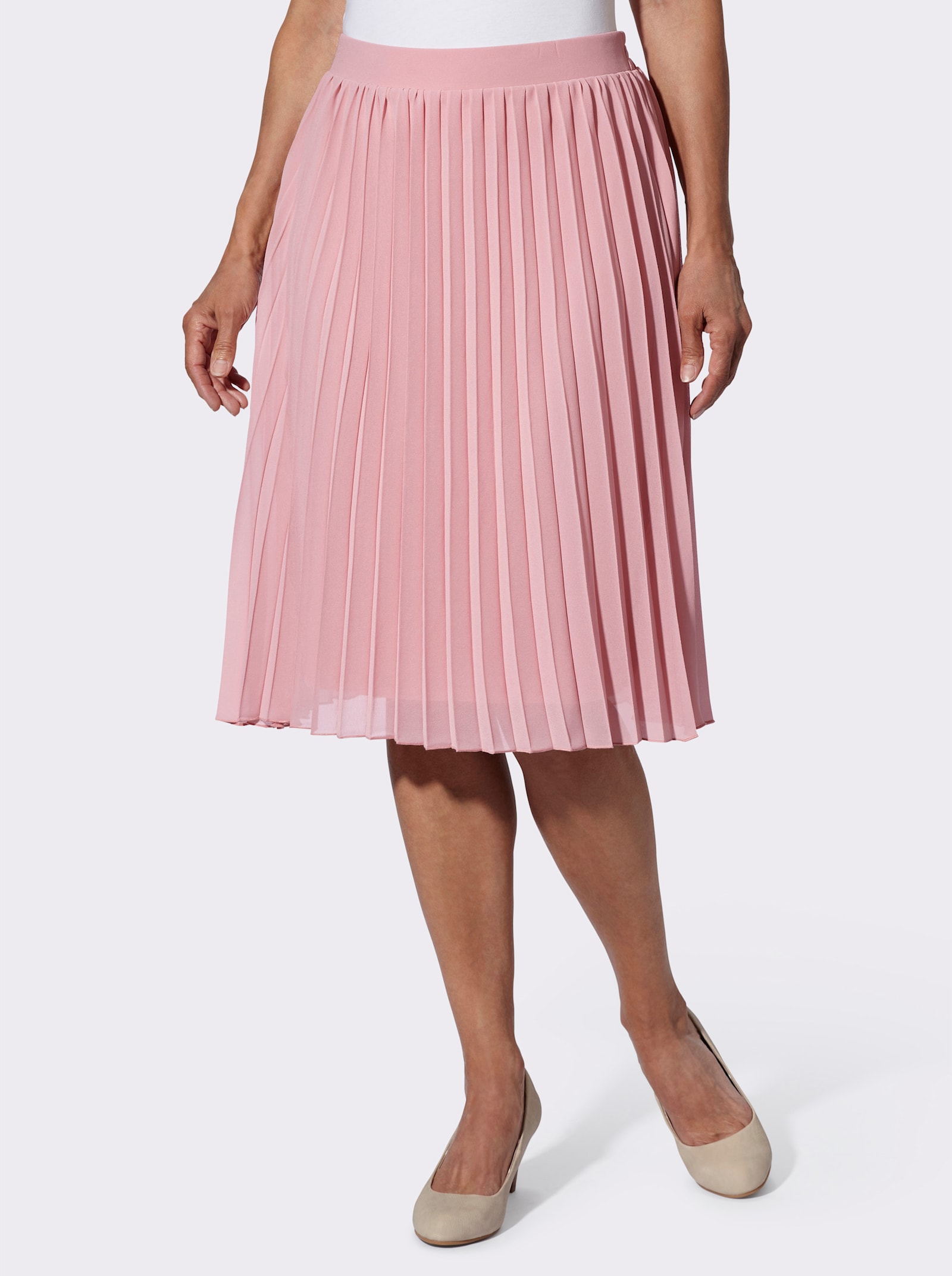 Plisseerock in weiter Form - hortensie