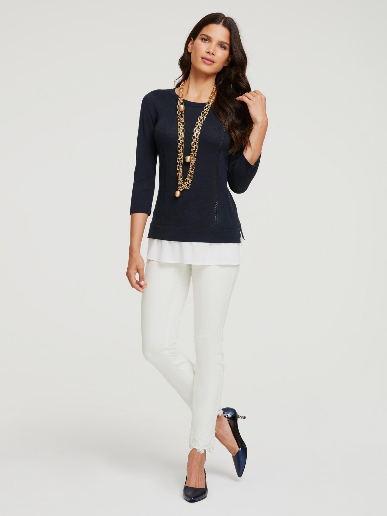 Ashley Brooke Pullover - marine