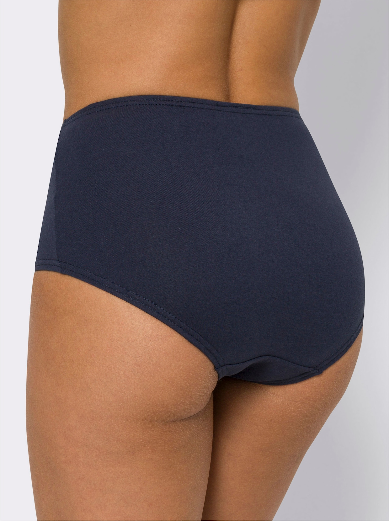 Tailleslip - marine + wit + lila