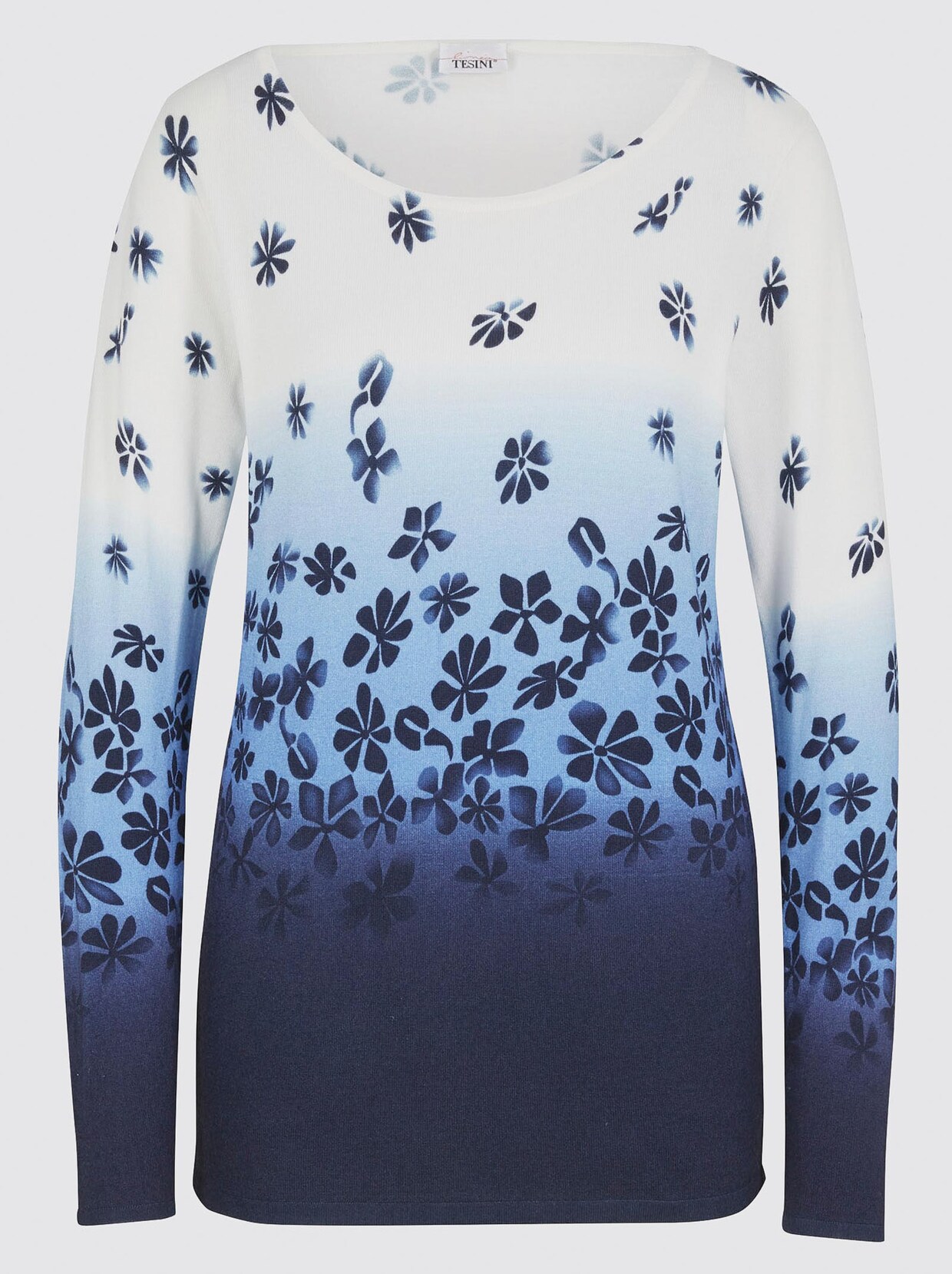 Linea Tesini Pullover met print - blauw