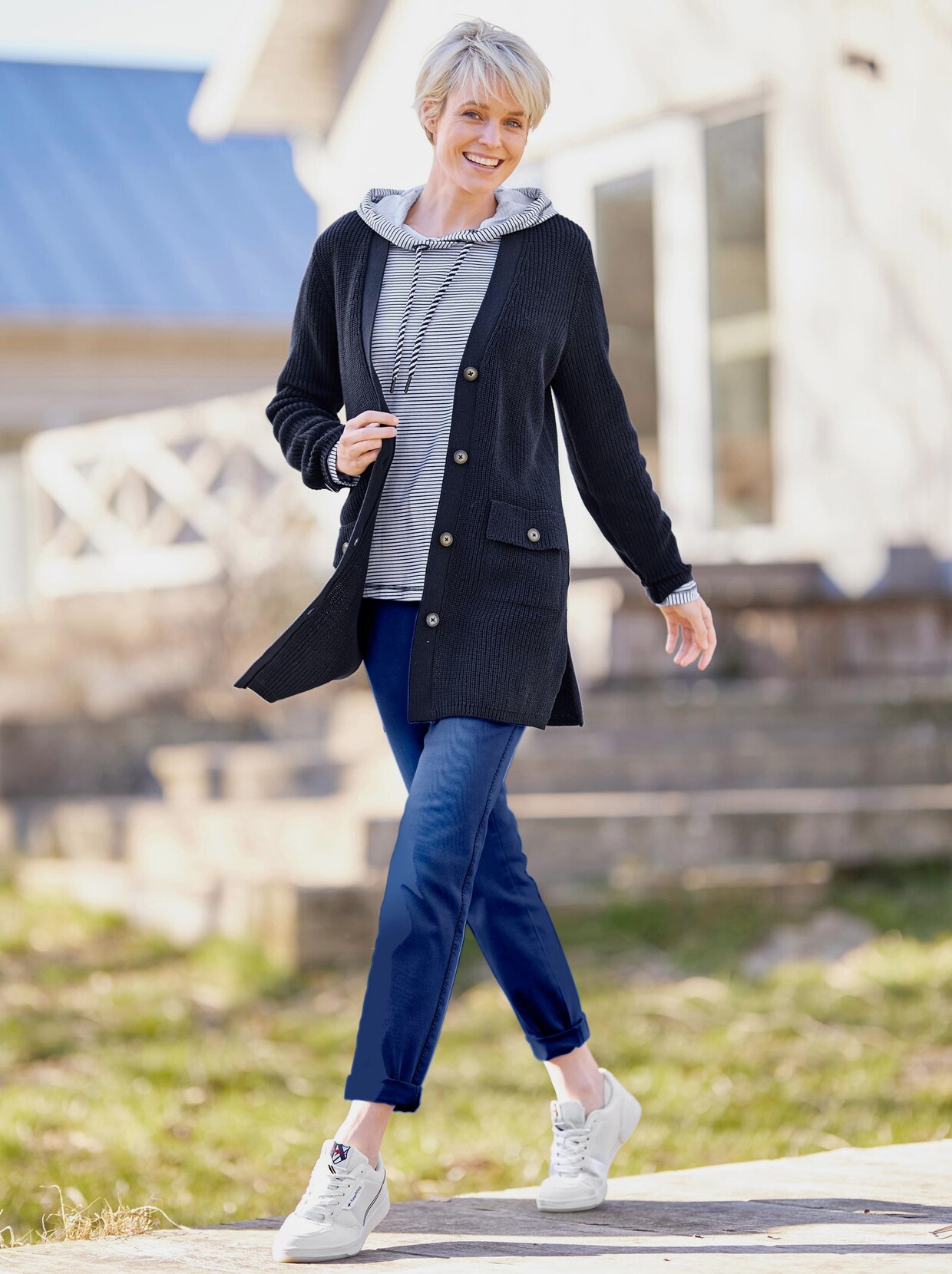Best Connections Strickjacke - marine