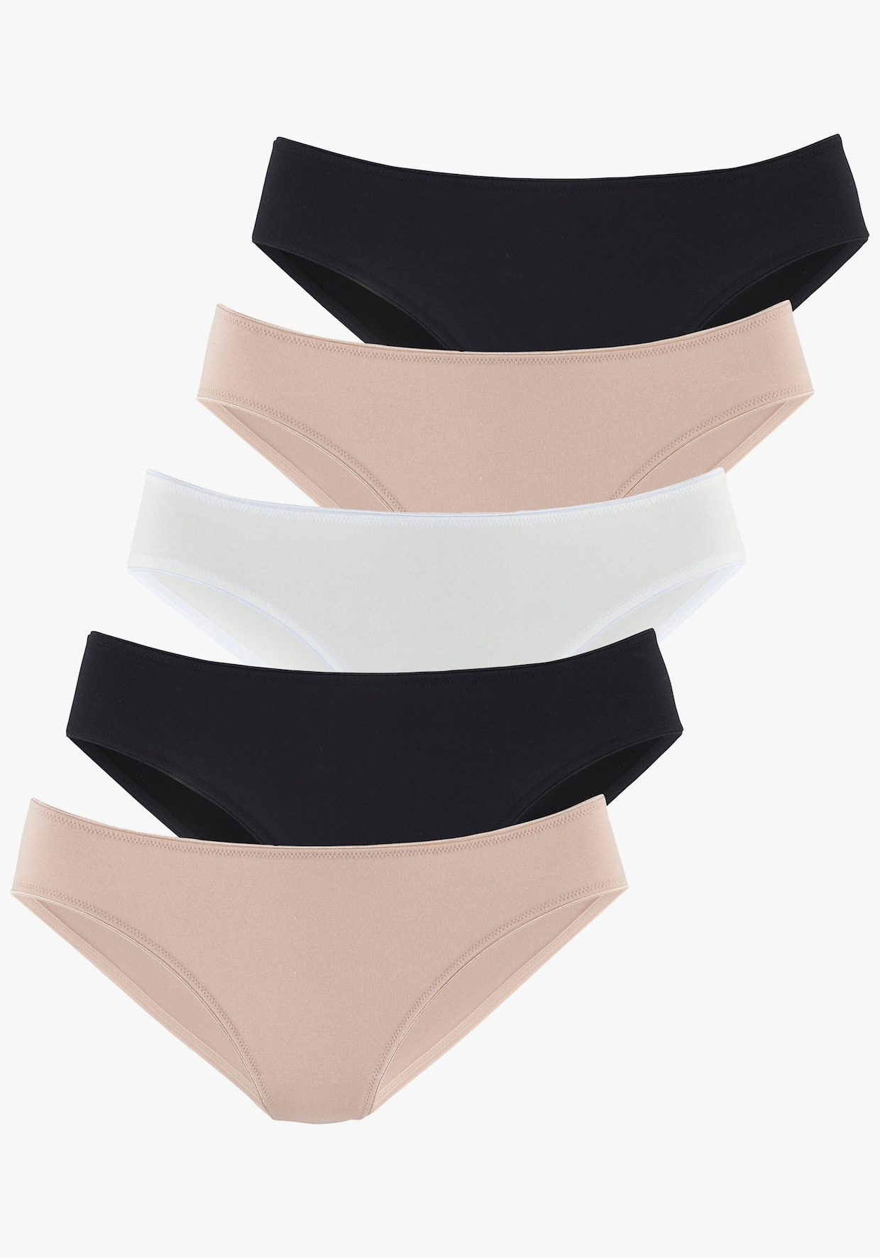 LASCANA Slips jazz - beige, crème, noir