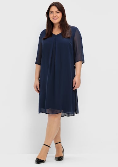 sheego Cocktailkleid - marine