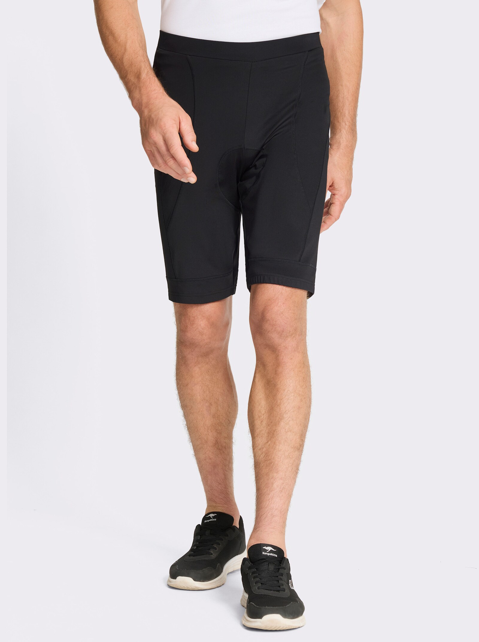 Catamaran Sports Radlerhose rutschsicherem Beinabschluss - schwarz-reseda
