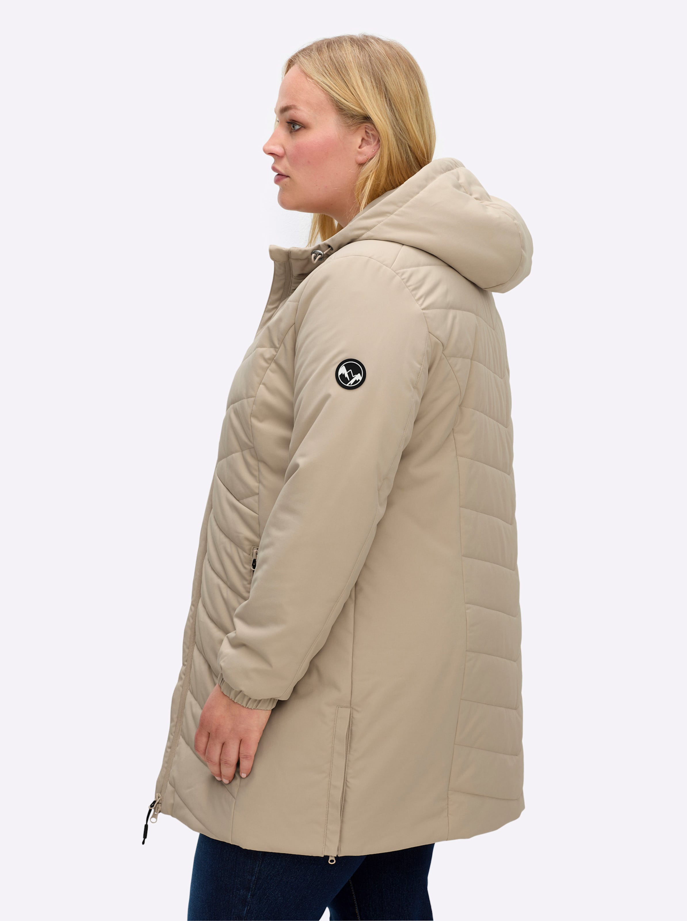 Sheego Damen Beige Steppjacke - Bild 2