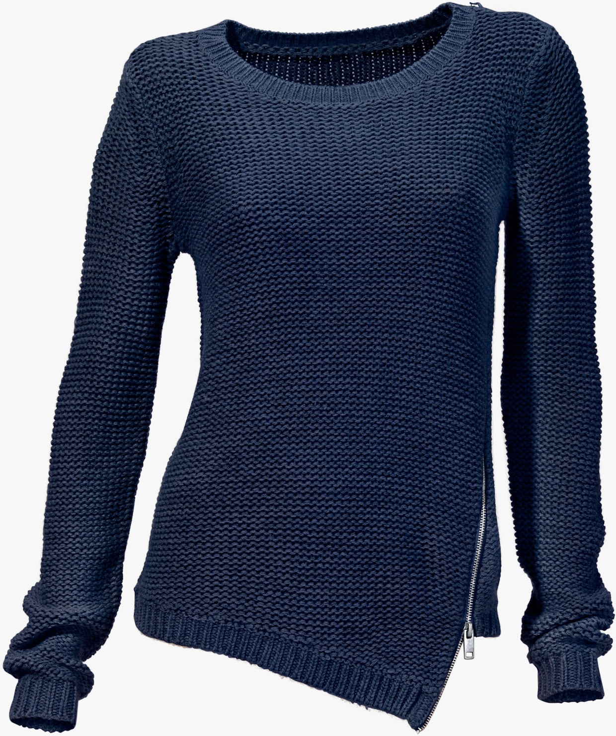 heine Pull col rond - bleu