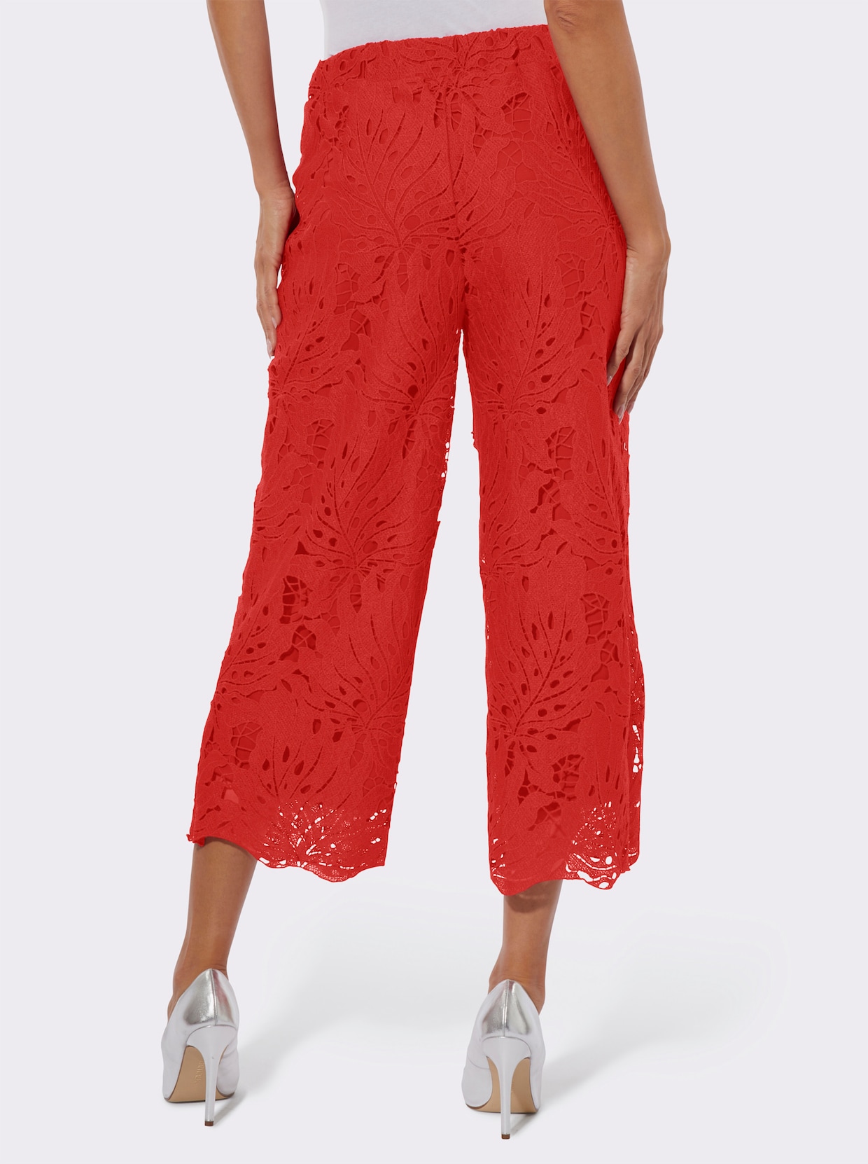Marlene-Hose mit Rundum-Dehnbund - rot