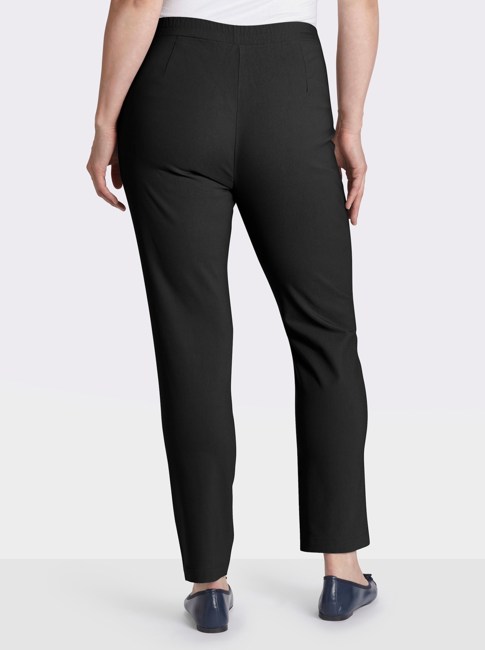 Schlupfhose in Bengalin-Qualität - schwarz