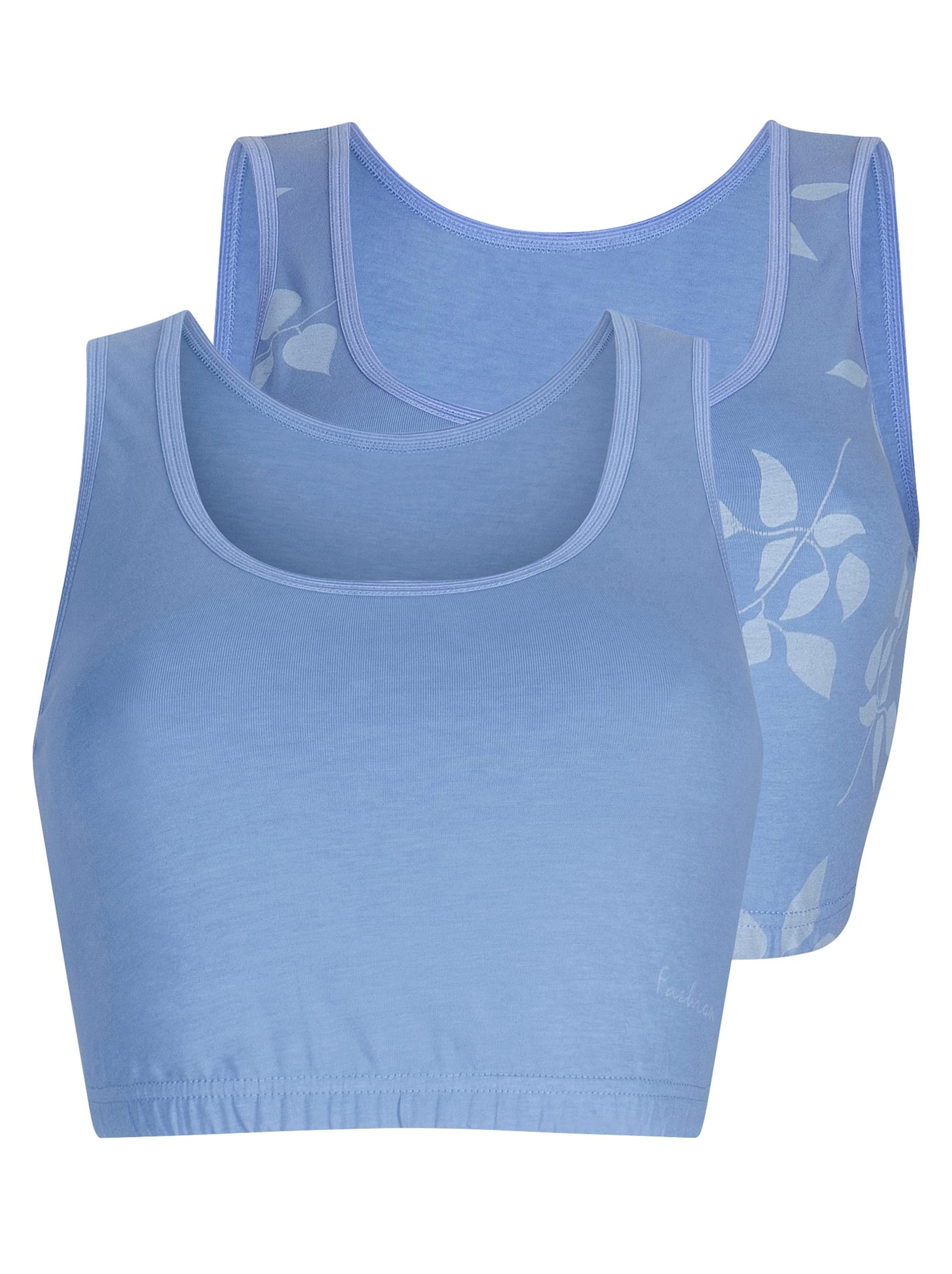 wäschepur Bustier - bleu + bleu-bedruckt