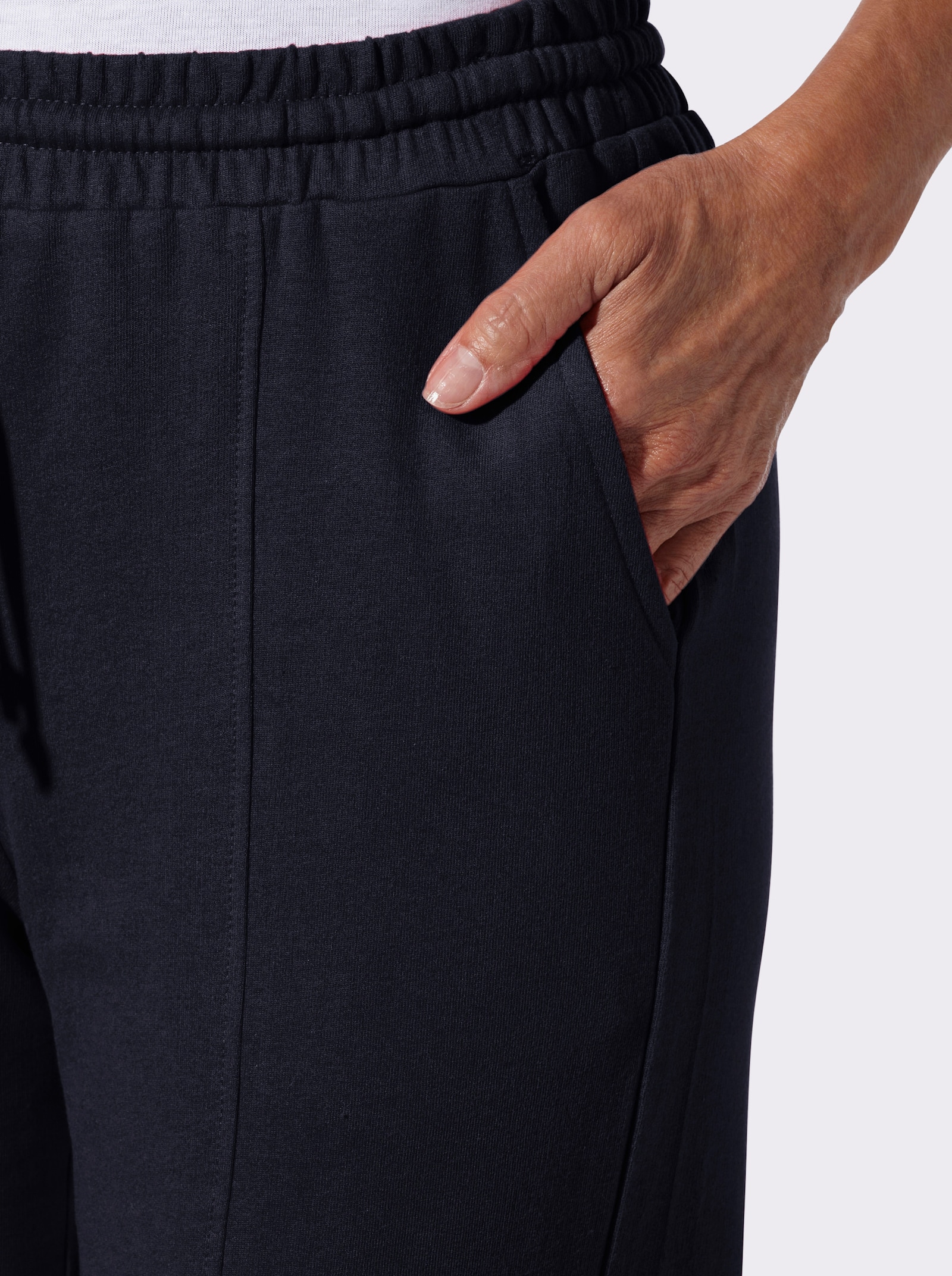 Sweathose mit Rundum-Dehnbund - marine