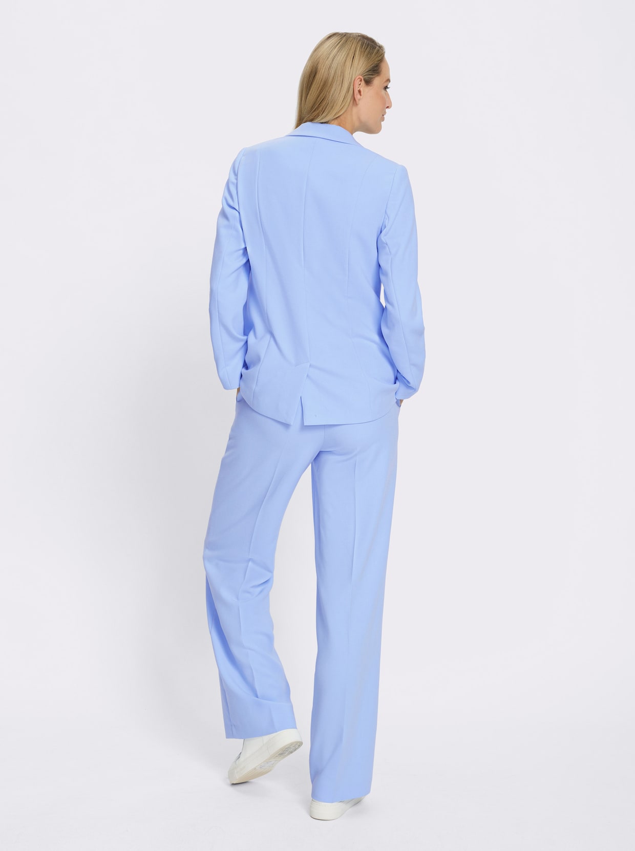 heine Tailleur-pantalon avec jambes larges - bleu glacier