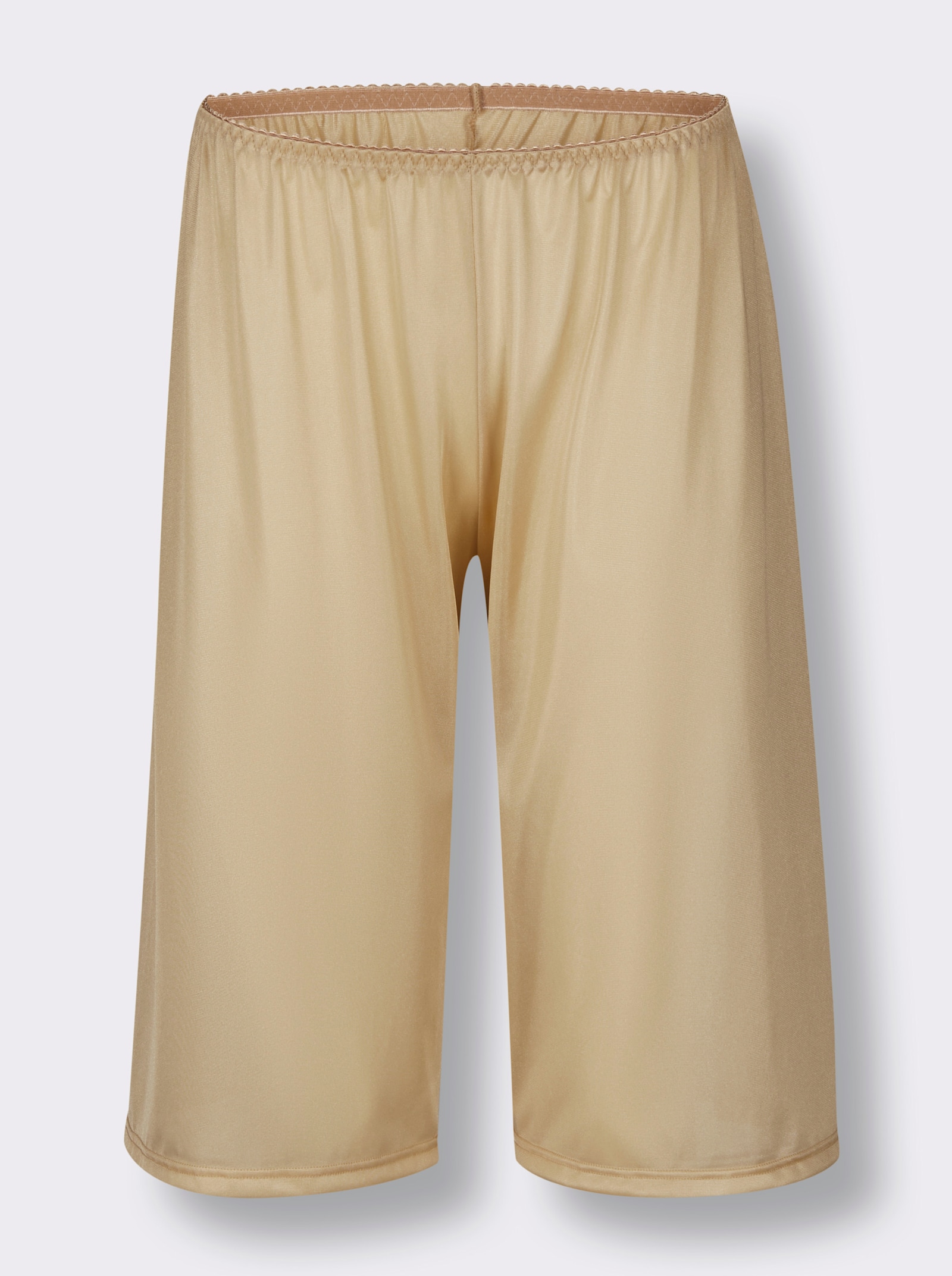 wäschepur Kalhotová spodnička s elegantním leskem - písková