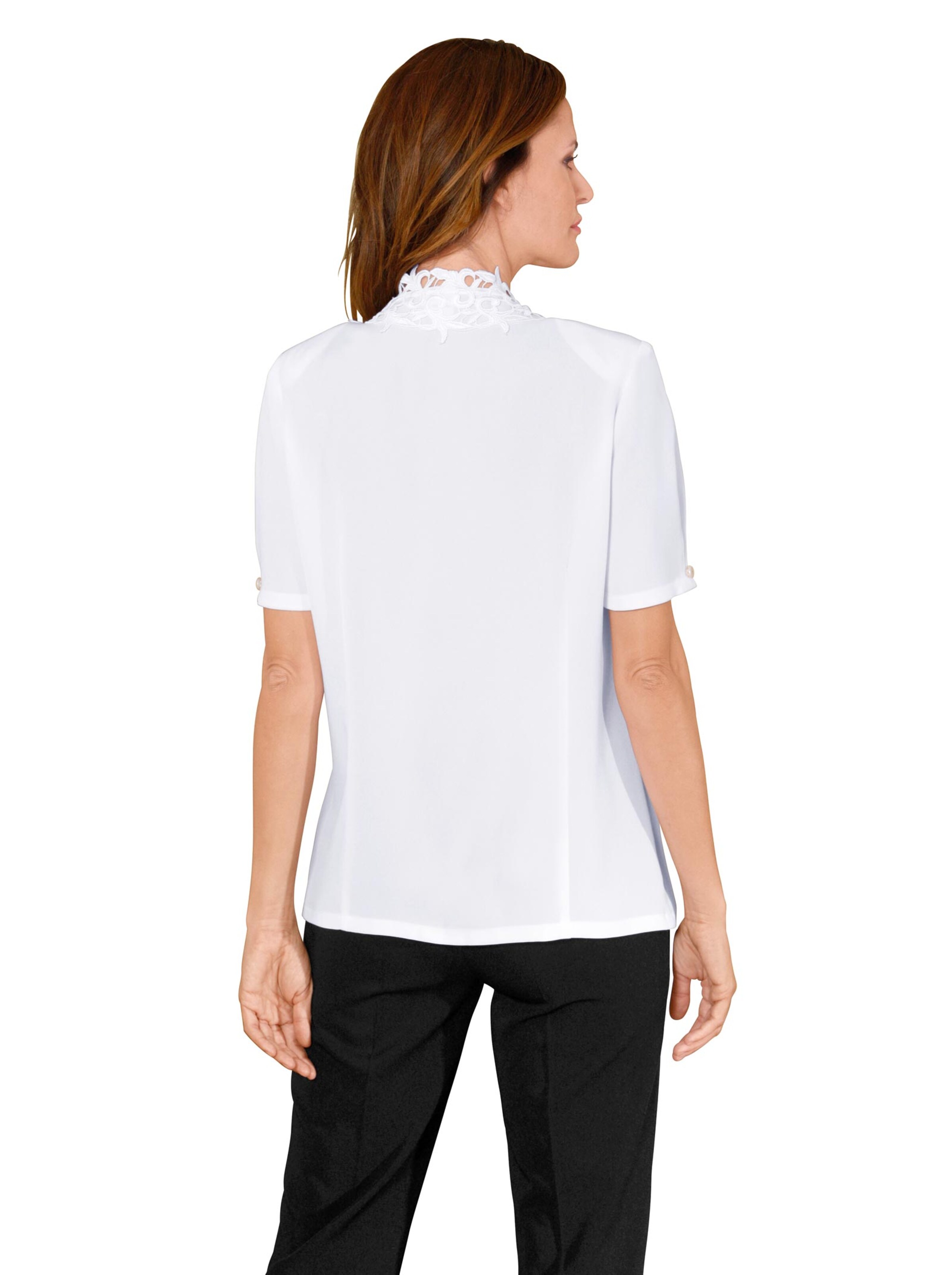 Fair Lady Spitzenbluse - weiß