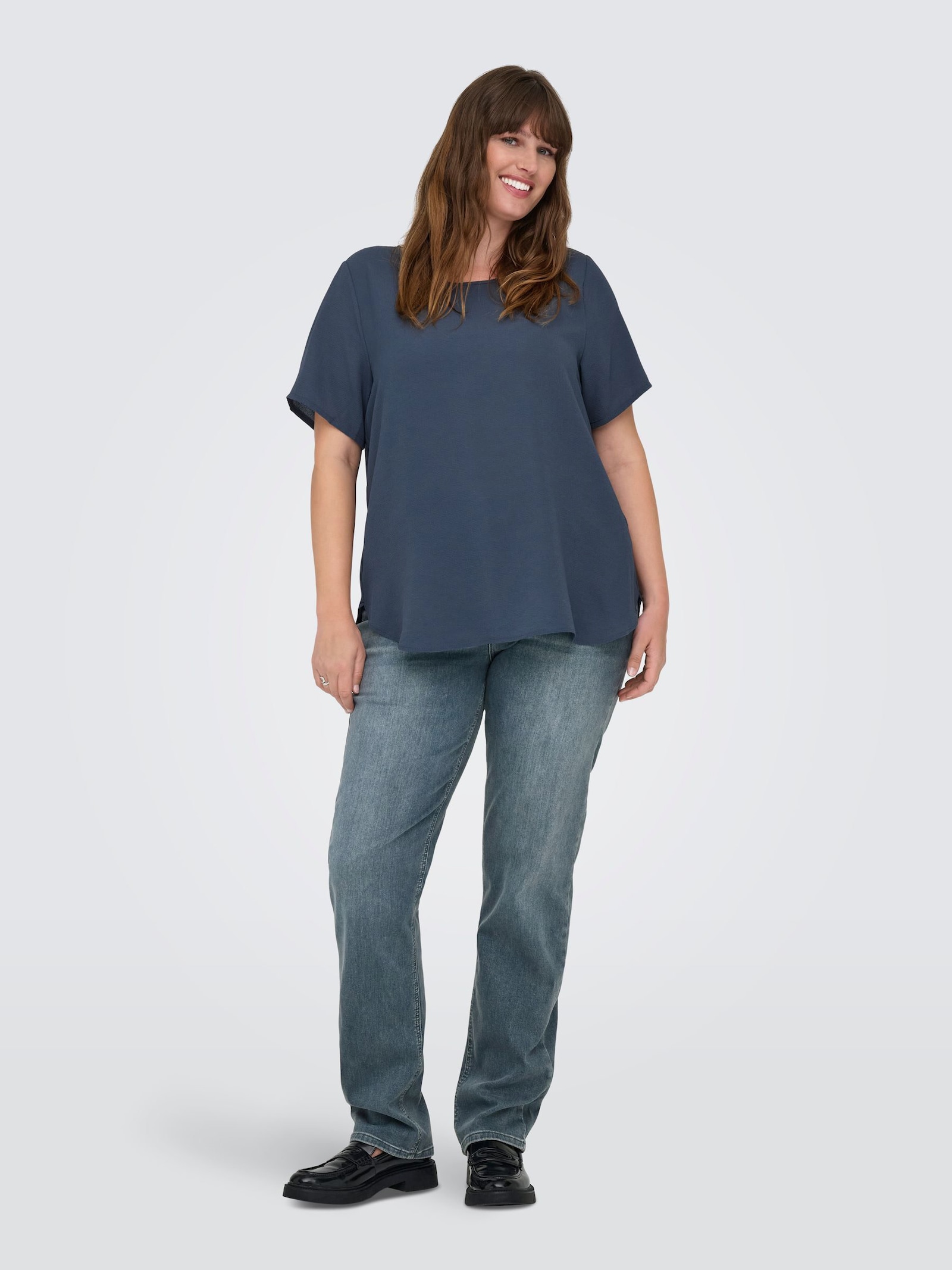 ONLY CARMAKOMA High-waist-Jeans - special blue grey denim